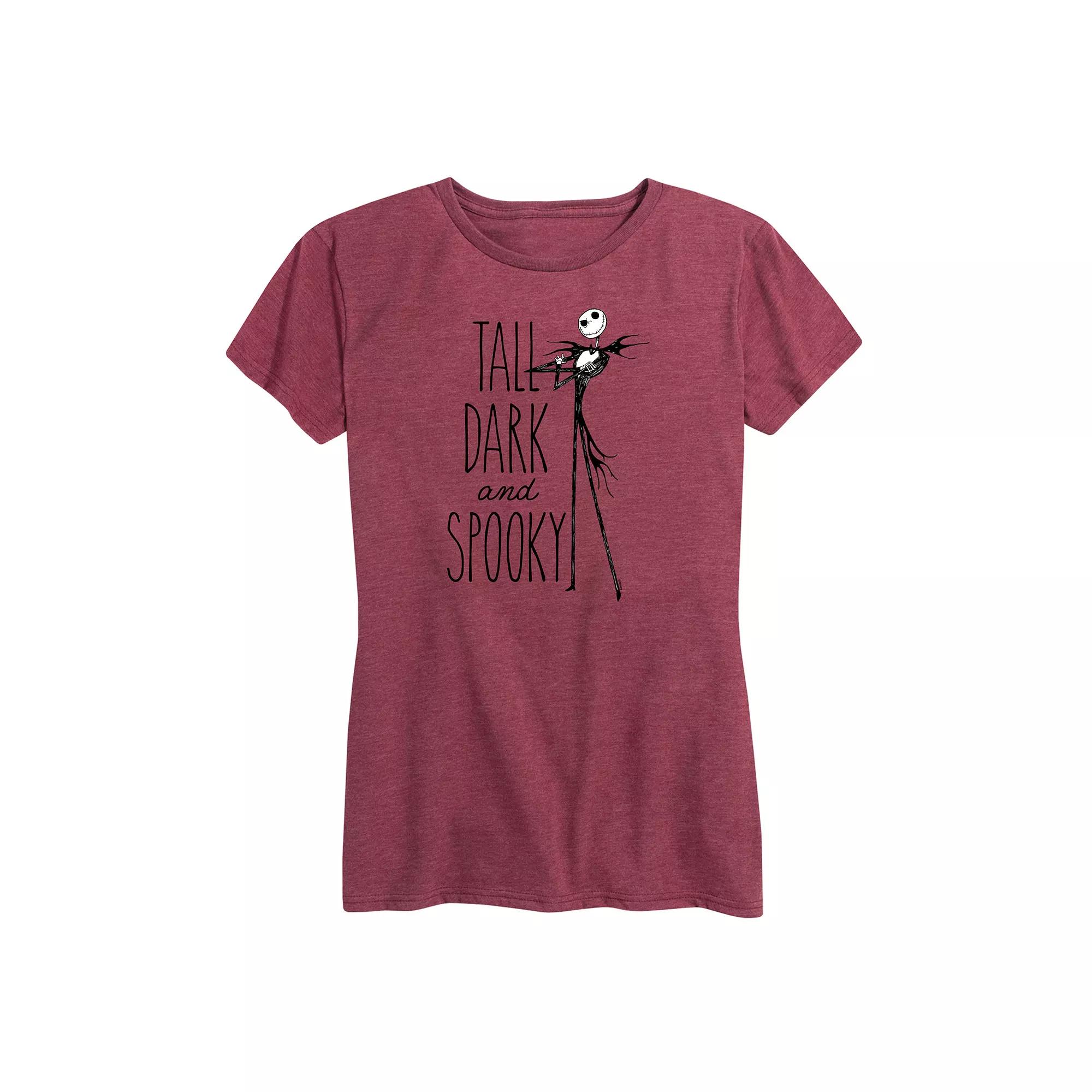 Disney's The Nightmare Before Christmas Women's Tall Dark And Spooky Graphic Tee,  Product Image