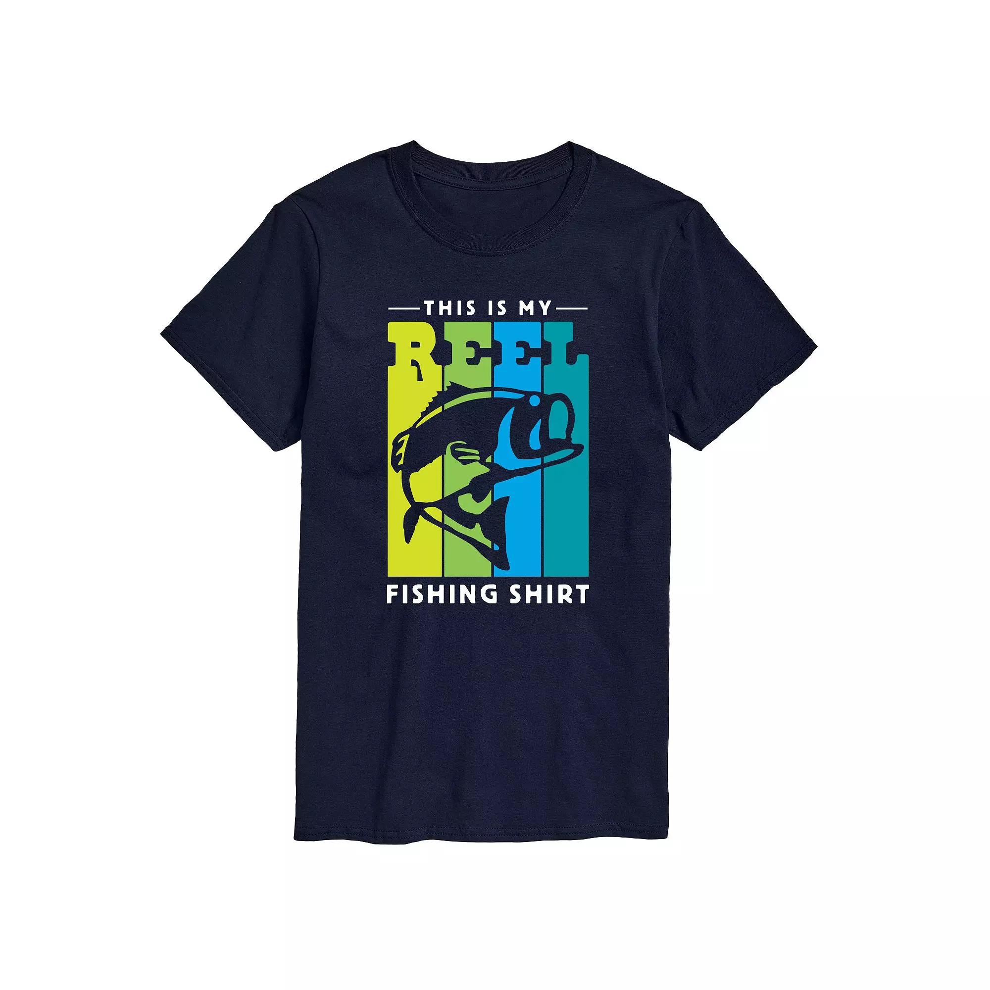 Big & Tall This is My Reel Fishing Shirt Graphic Tee, Men's,  Product Image