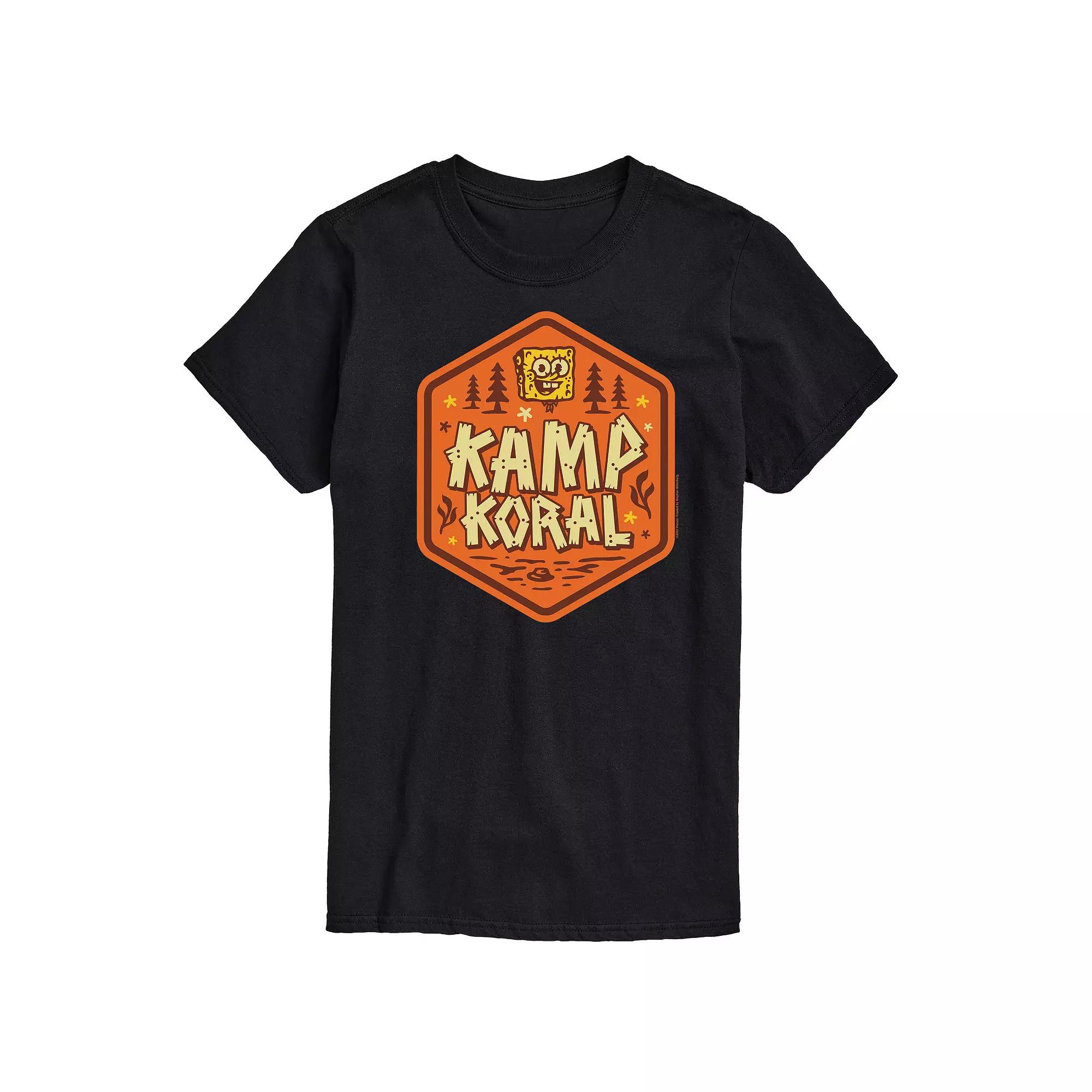 Men's SpongeBob SquarePant Kamp Koral Graphic Tee,  Product Image