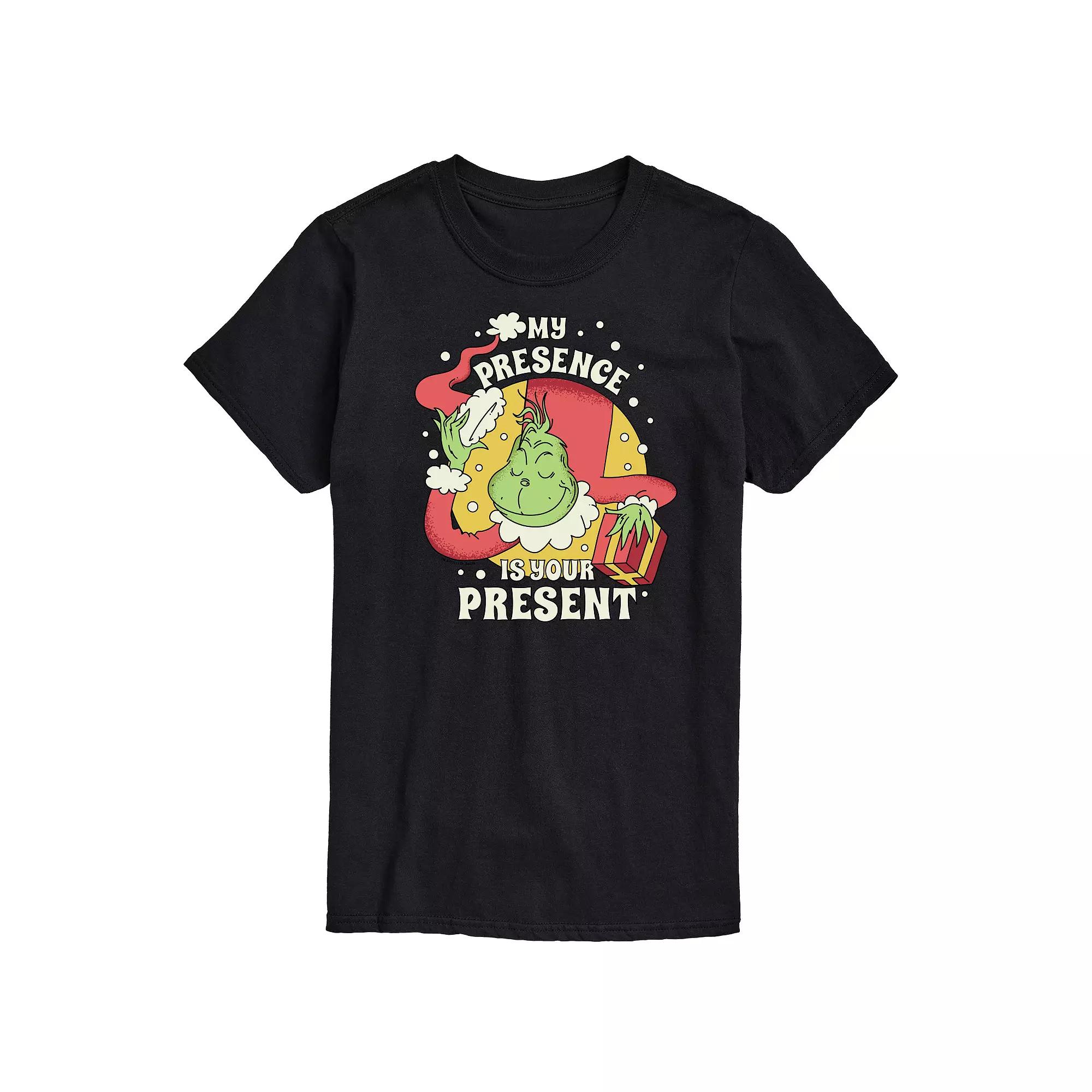 Men's Dr. Seuss The Grinch My Presence Is Your Present Graphic Tee,  Product Image