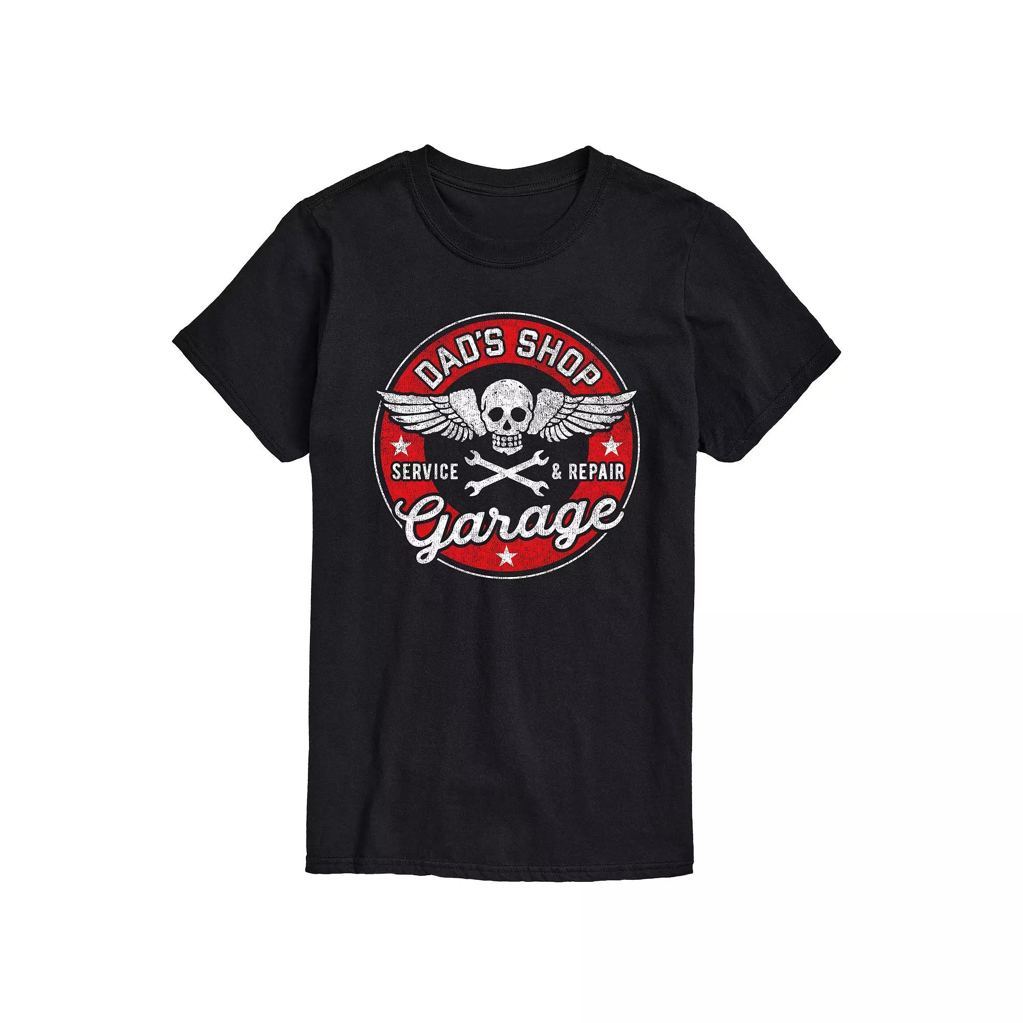 Men's Dads Shop Garage Service & Repairs Graphic Tee,  Product Image