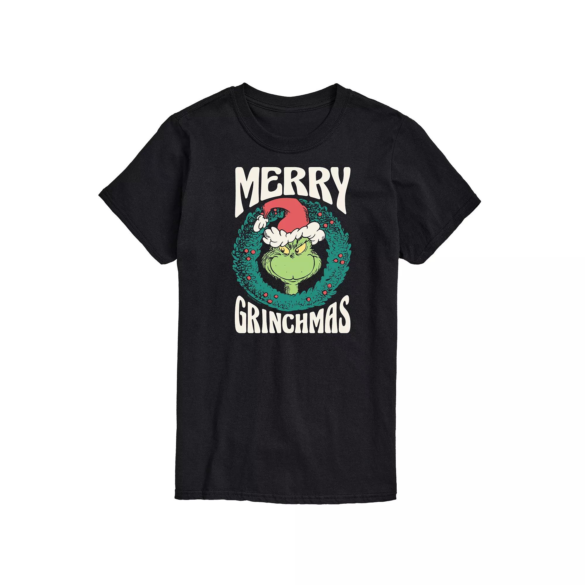Men's Dr. Seuss The Grinch Merry Grinchmas Graphic Tee,  Product Image