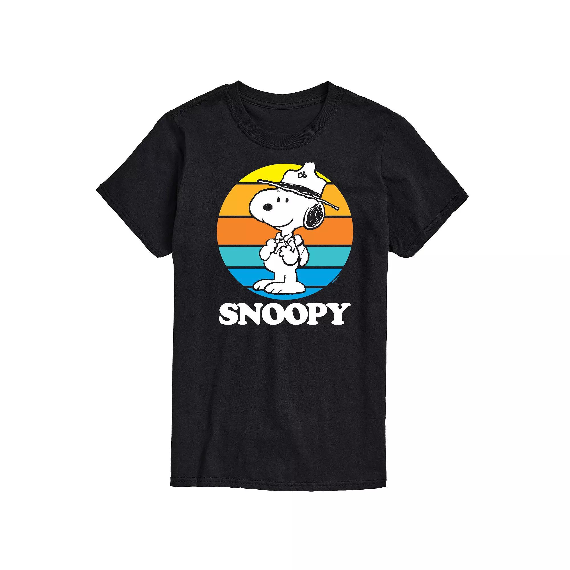 Big & Tall Peanuts Beagle Scouts Snoopy Sunset Graphic Tee, Men's,  Product Image