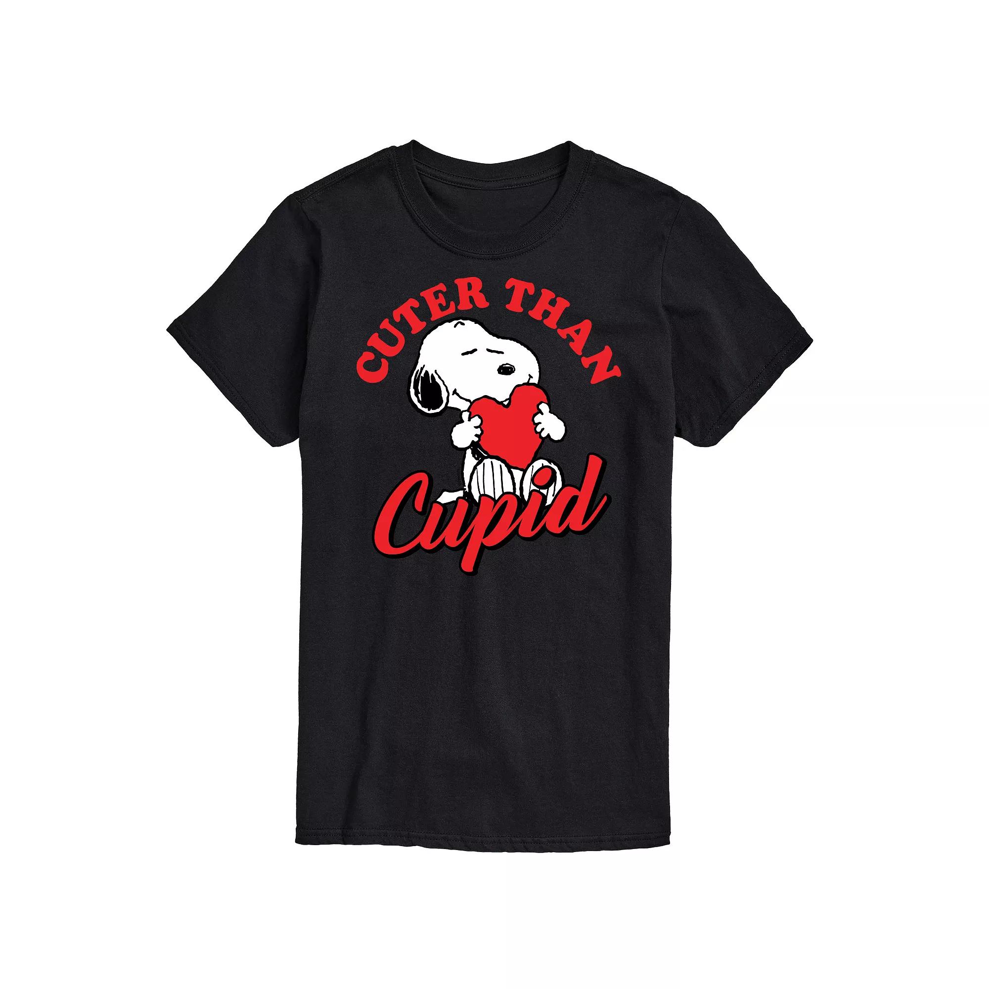 Big & Tall Peanuts Cuter Than Cupid Tee, Men's,  Product Image