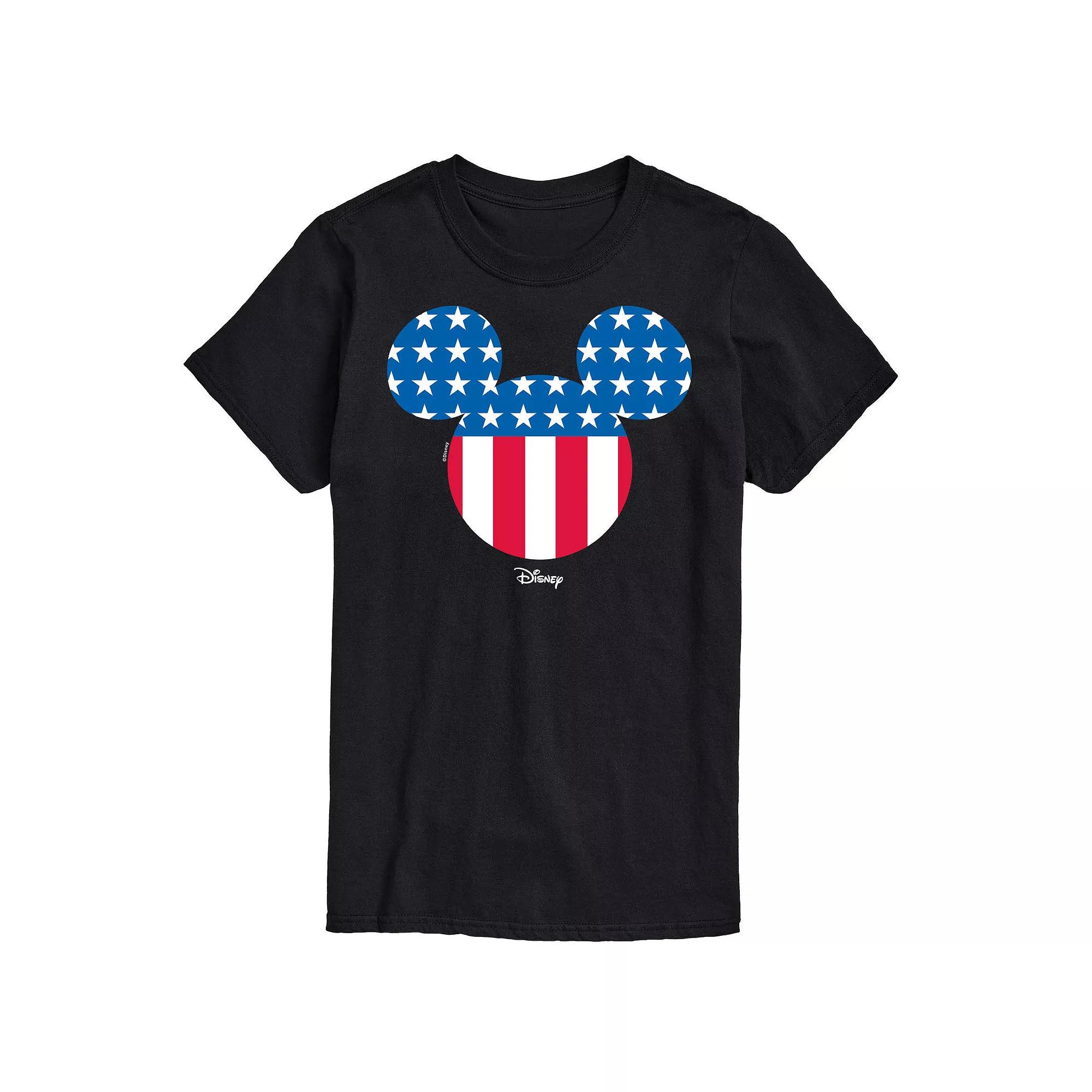 Disney's Mickey Mouse Big & Tall Silhouette Graphic Tee, Men's, Size: XXL Tall, Black Product Image