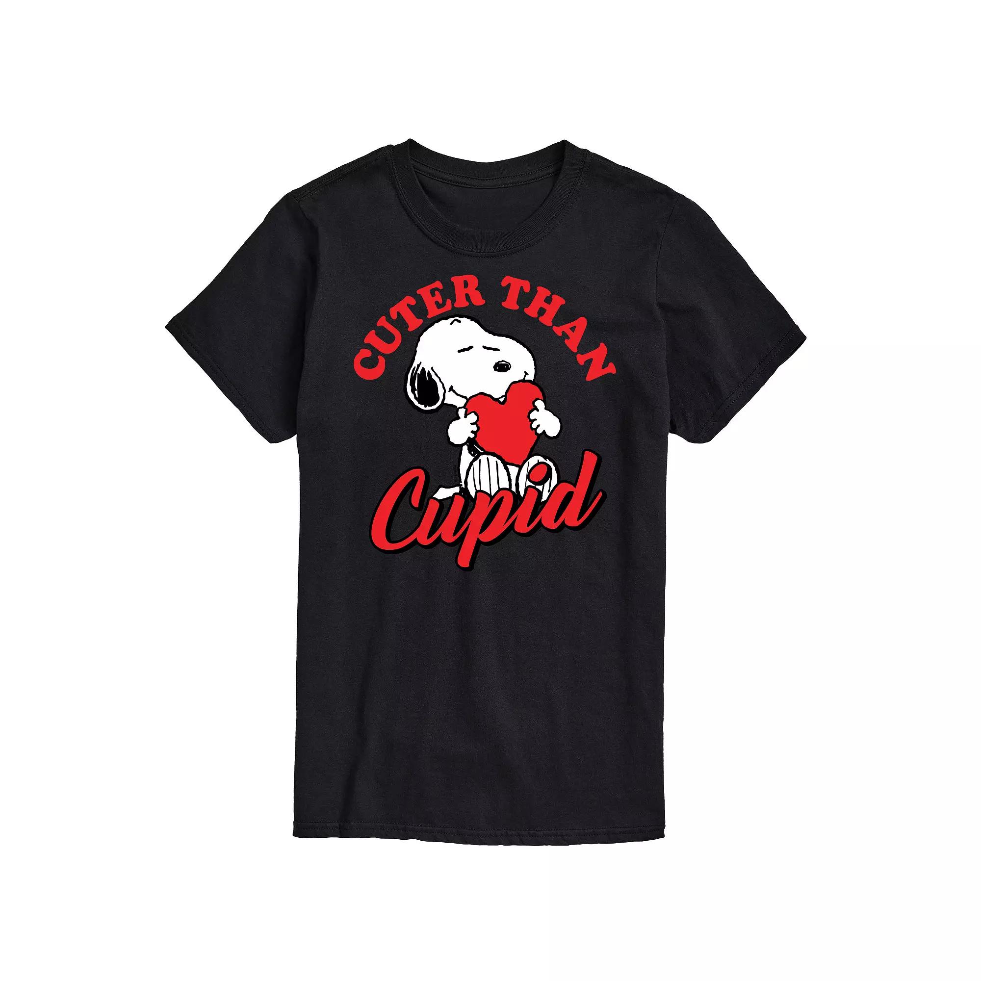 Big & Tall Peanuts Cuter Than Cupid Tee, Men's,  Product Image