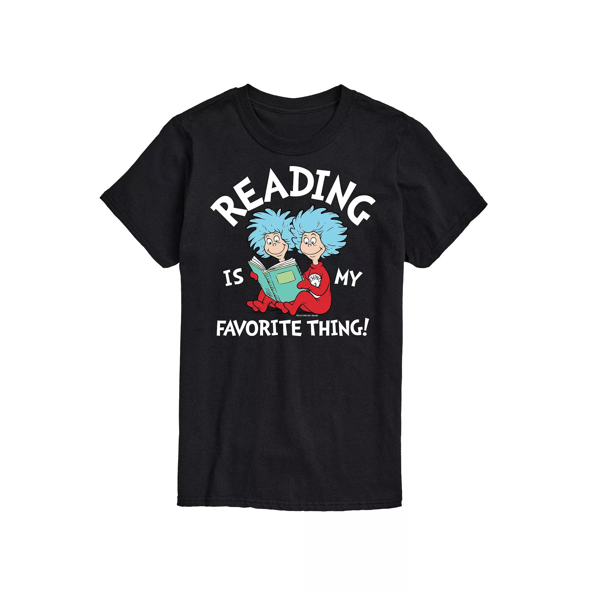 Men's Dr Seuss Reading Is My Favorite Graphic Tee,  Product Image