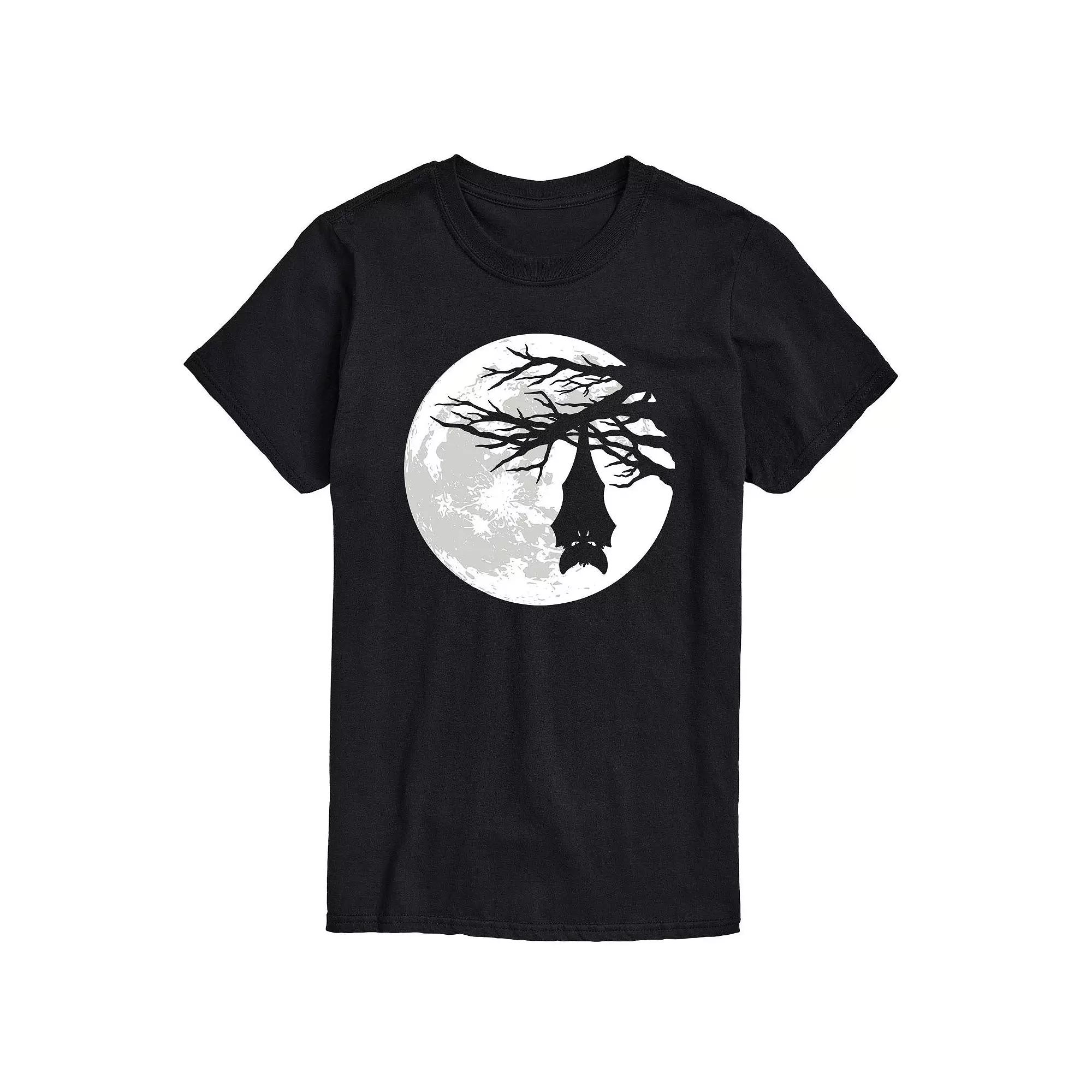 Big & Tall Hanging Bat Moon Tee, Men's,  Product Image
