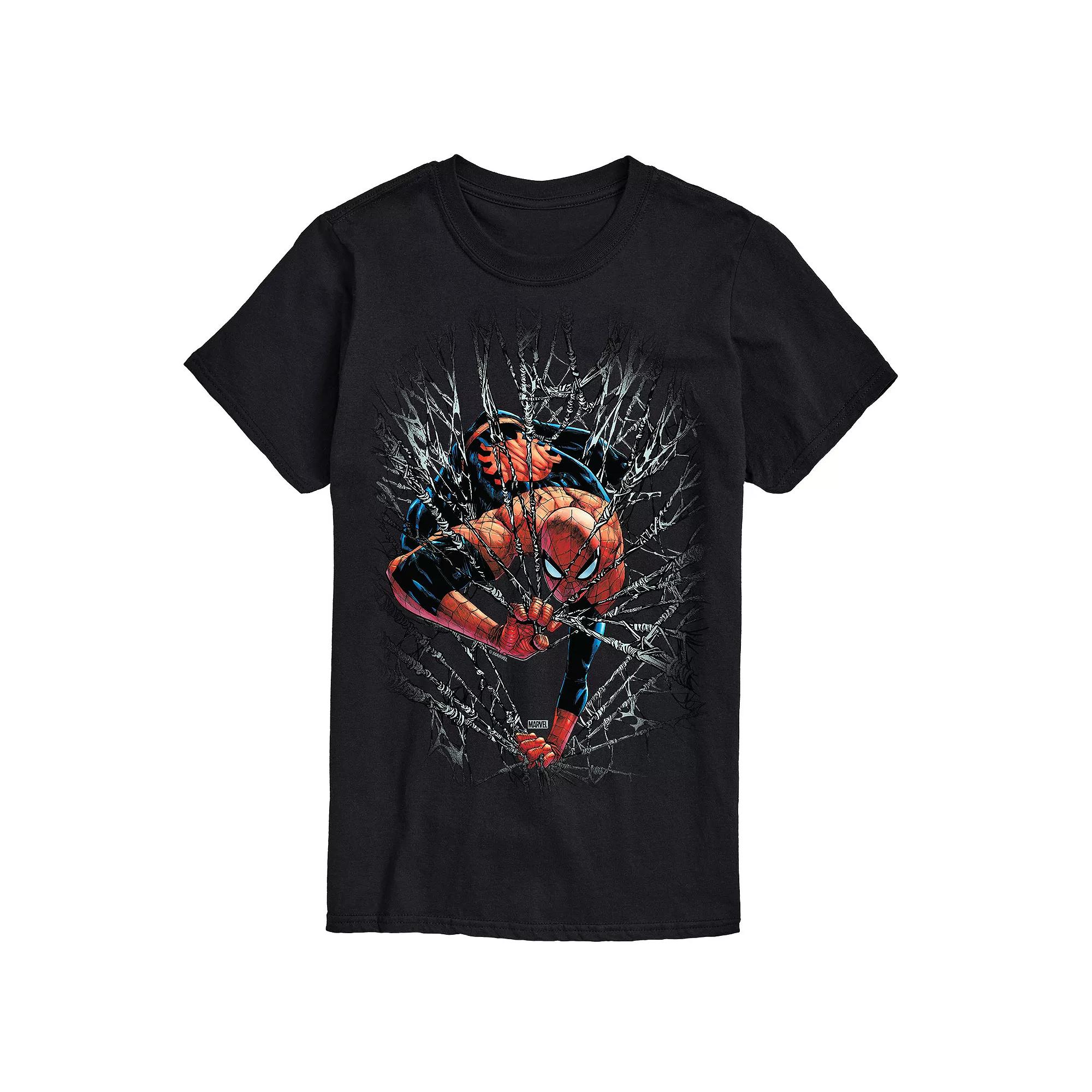 Men's Marvel Spider-Man Web Graphic Tee,  Product Image