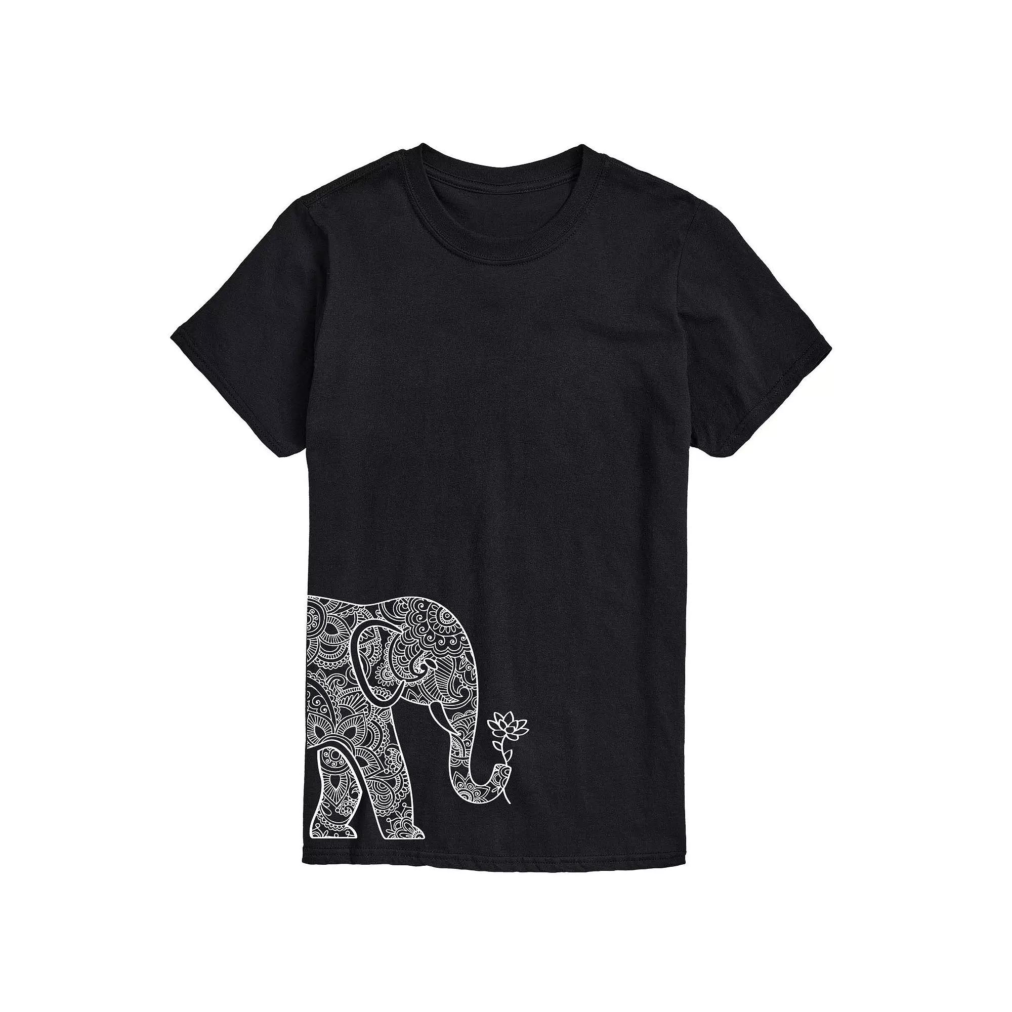 Big & Tall Elephant Lotus Tee, Men's,  Product Image