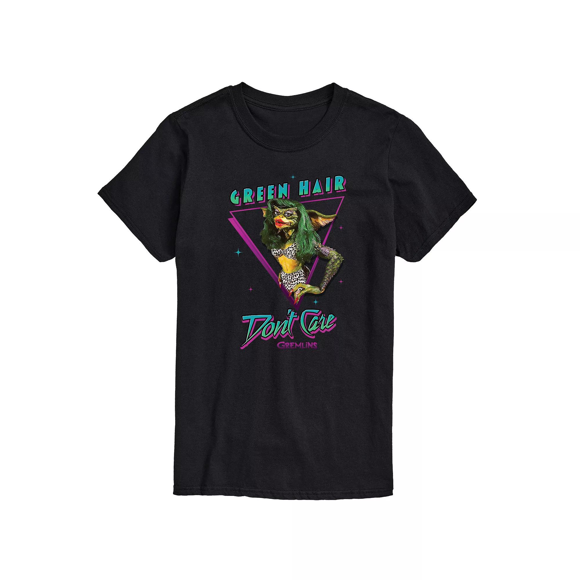 Big & Tall Gremlins Green Hair Dont Care Graphic Tee, Men's,  Product Image