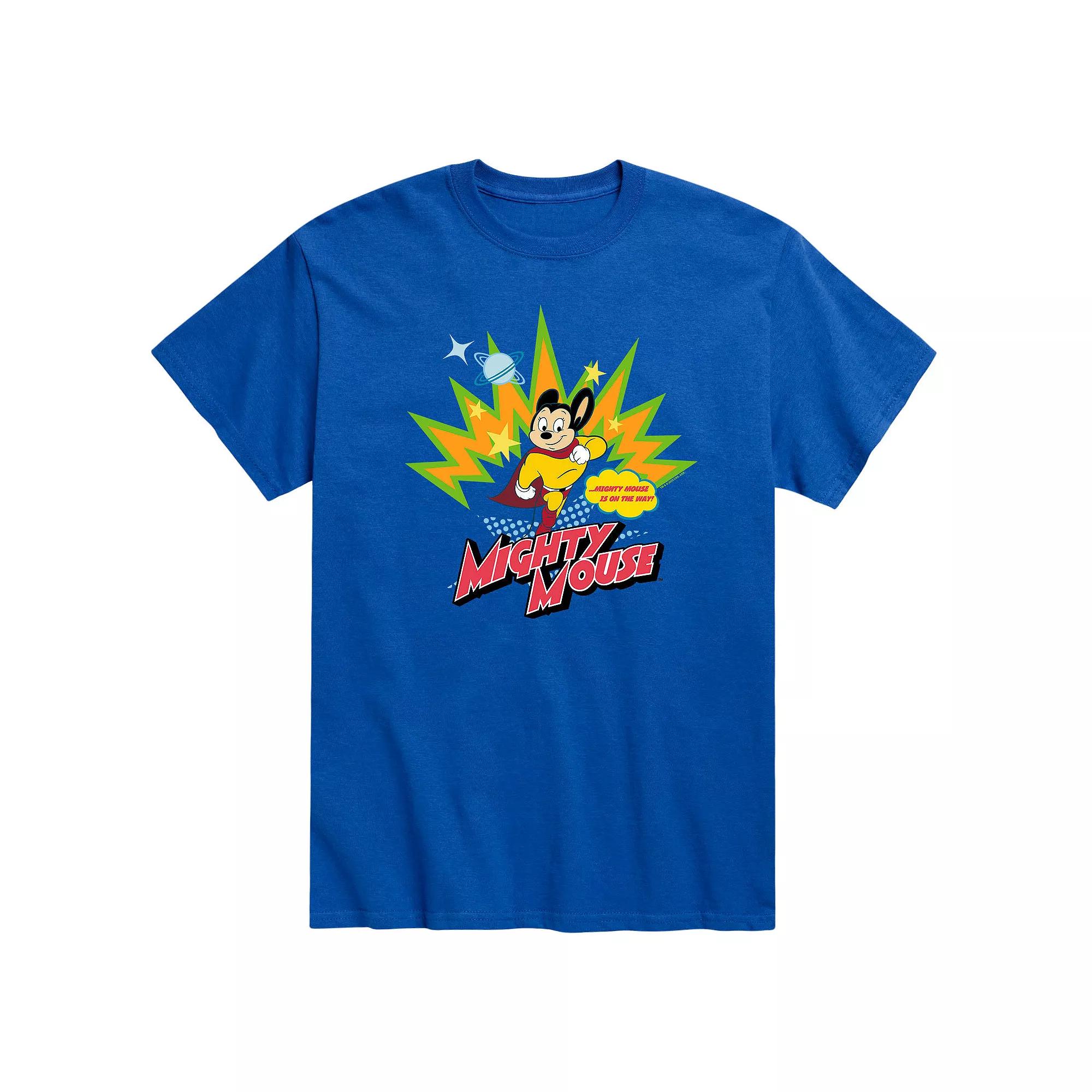Men's Mighty Mouse On The Way Tee,  Product Image
