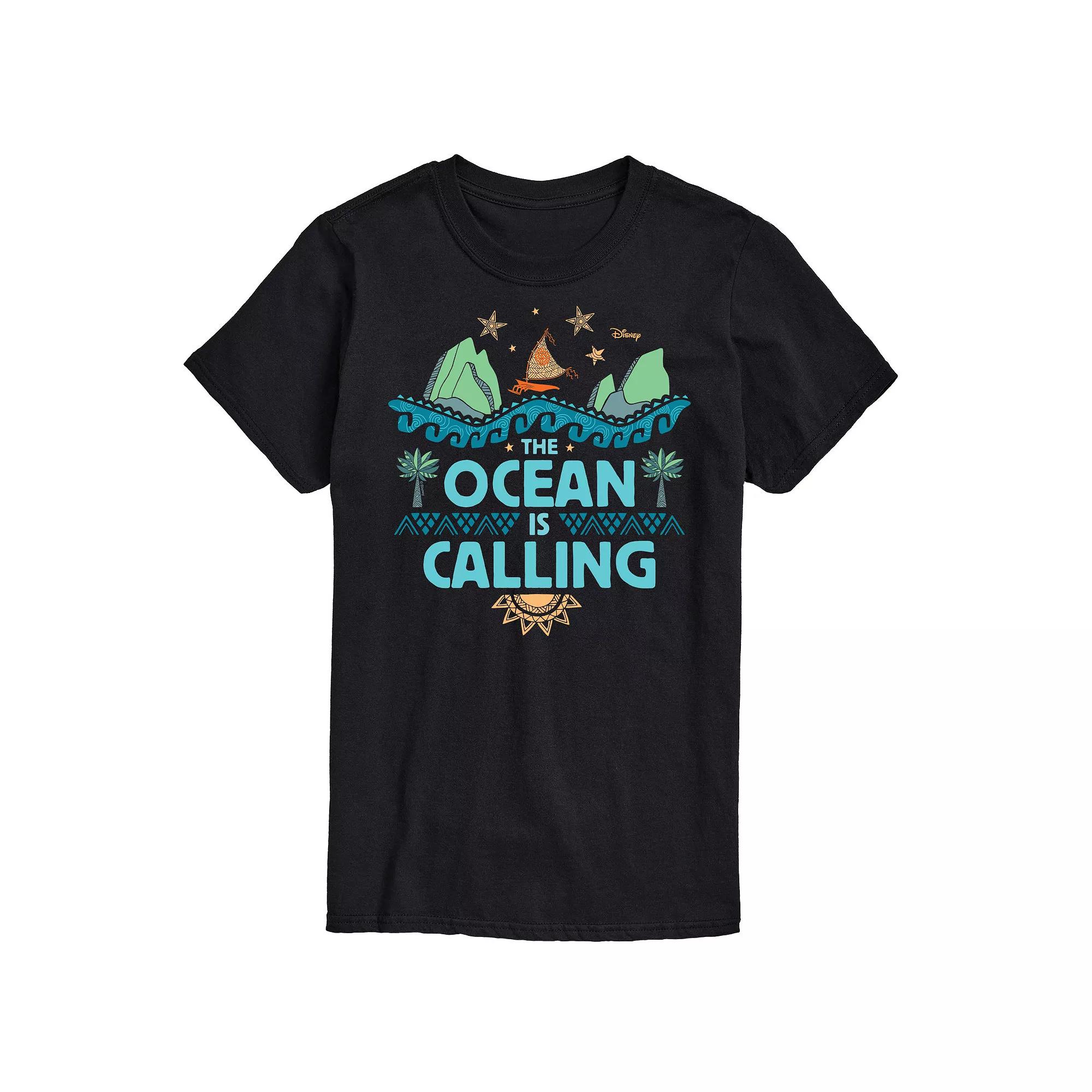 Disney's Moana Men's The Ocean Is Calling Graphic Tee,  Product Image
