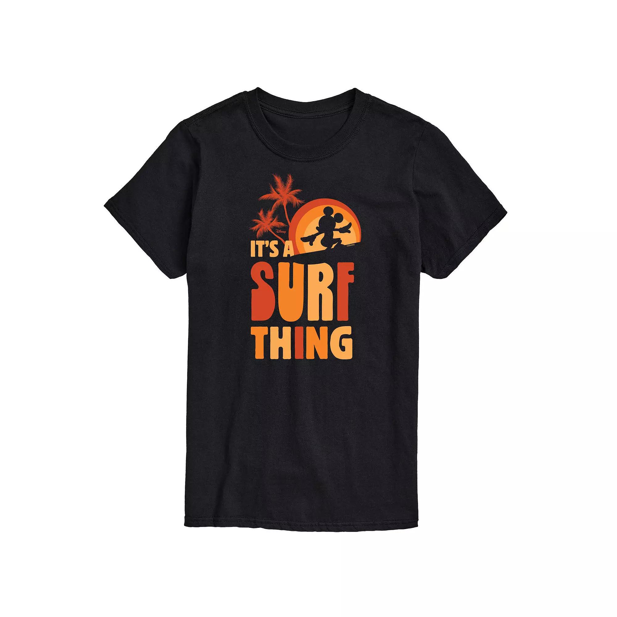 Disney's Mickey Mouse Men's "It's A Surf Thing" Graphic Tee,  Product Image