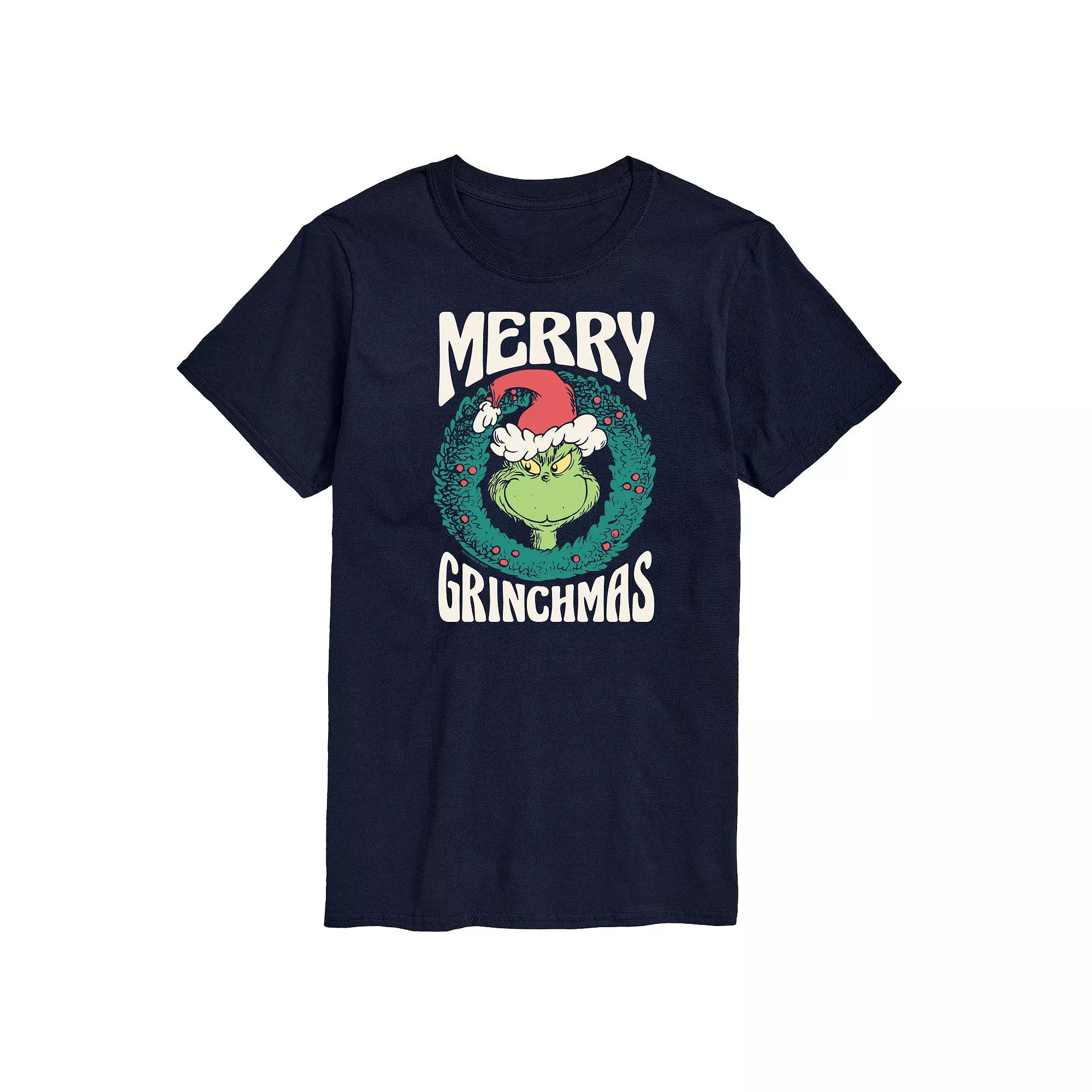 Men's Dr. Seuss The Grinch Merry Grinchmas Graphic Tee,  Product Image