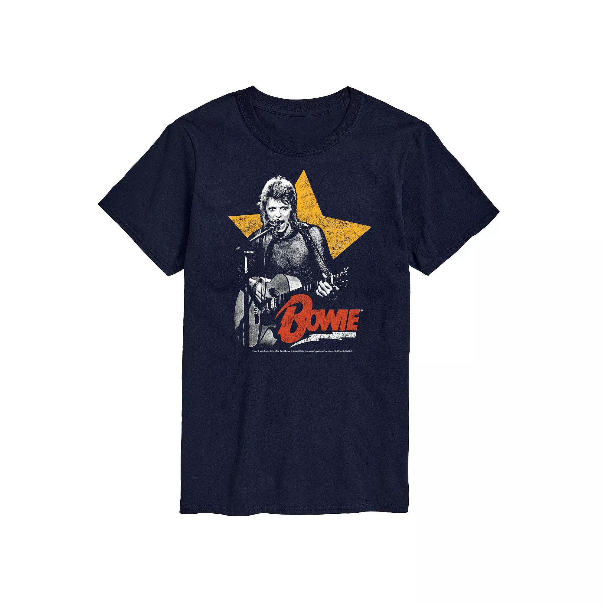 Big & Tall David Bowie Guitar Graphic Tee, Men's,  Product Image