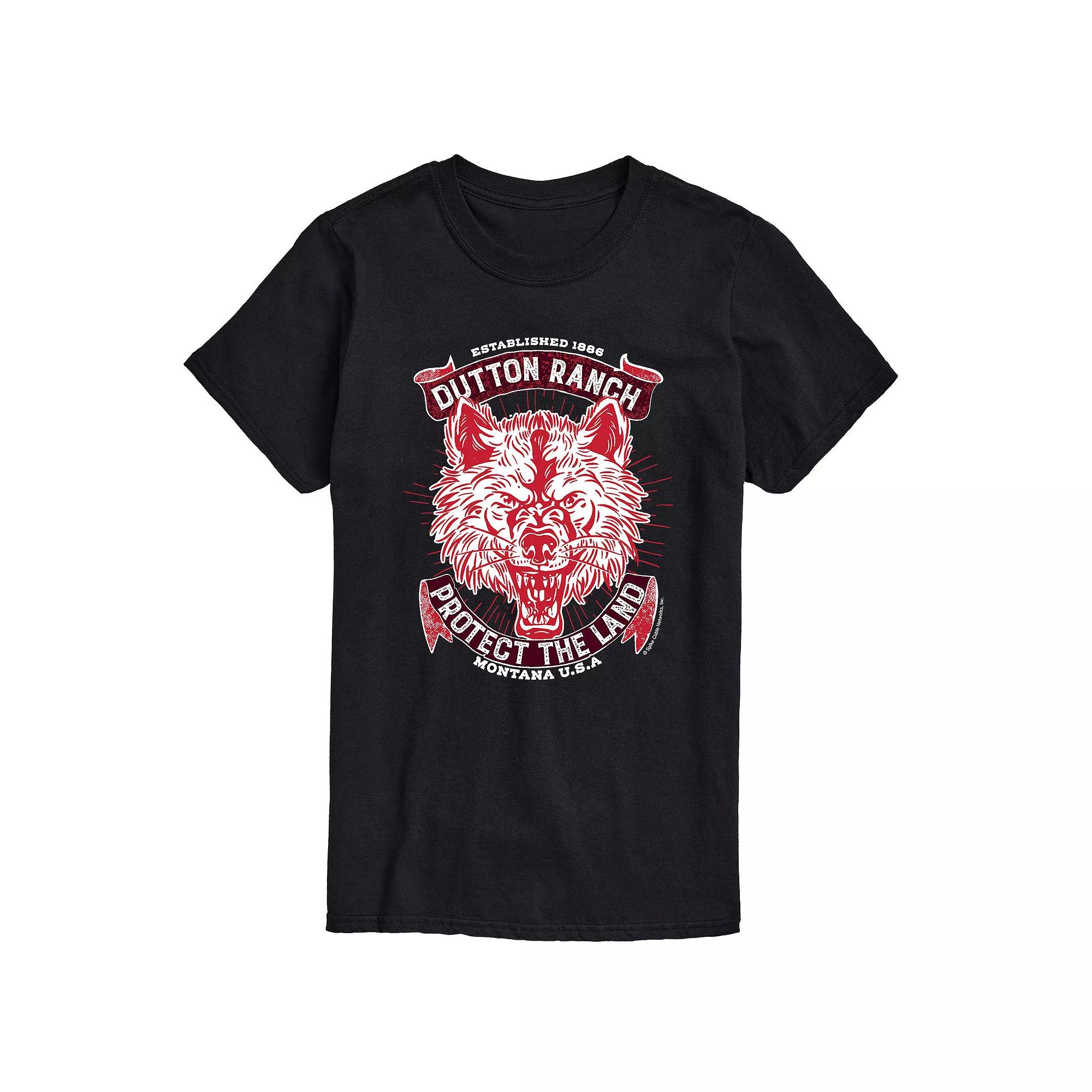 Big & Tall Yellowstone Wolf Protect Tee, Men's,  Product Image