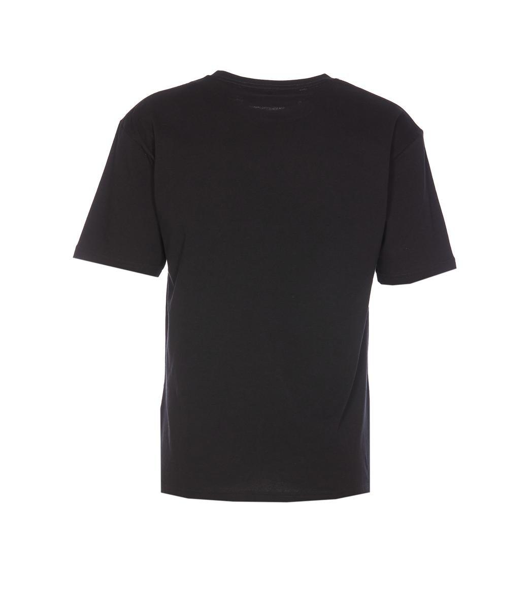 VALENTINO Crew Neck Short Sleeves T-shirts In Black Product Image
