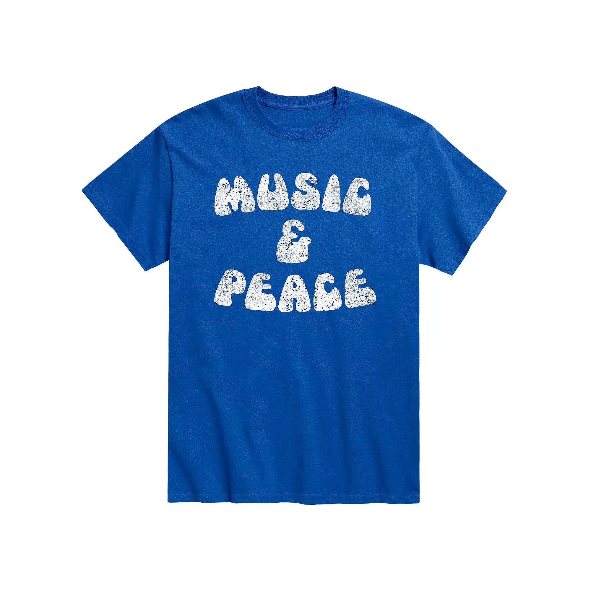 Men's Music And Peace 60s Tee,  Product Image