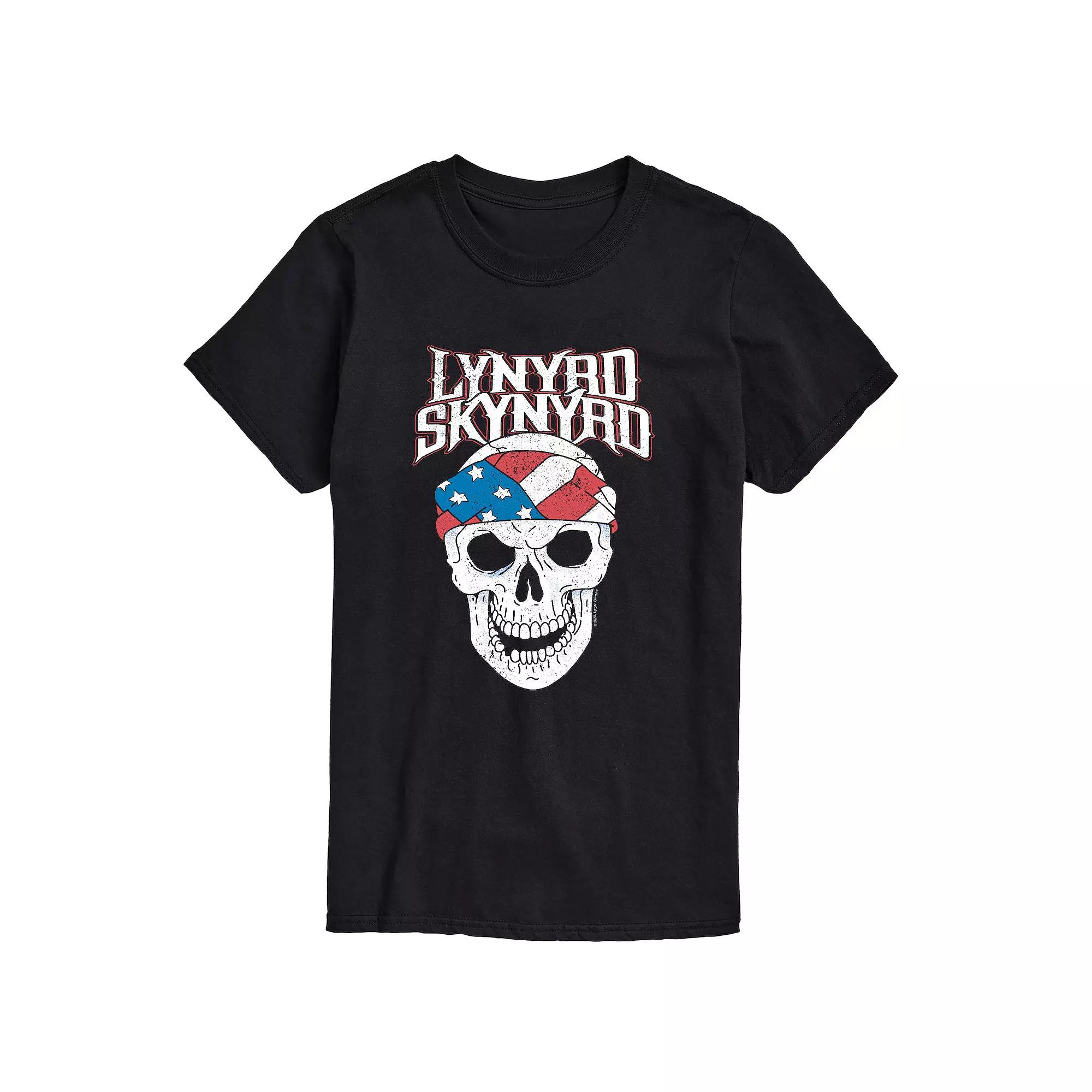 Big & Tall Lynyrd Skynyrd Skull American Flag Graphic Tee, Men's,  Product Image