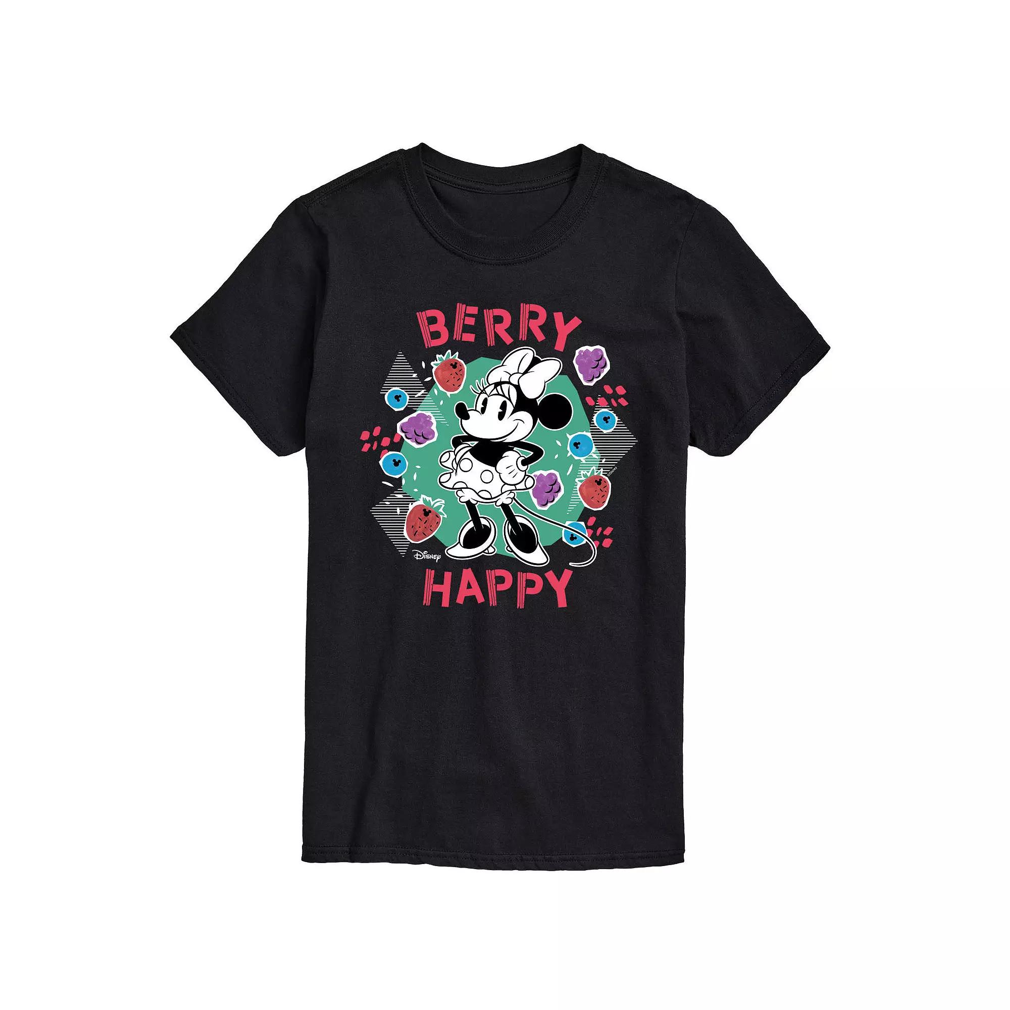Disney's Minnie Mouse Men's Berry Happy Graphic Tee,  Product Image