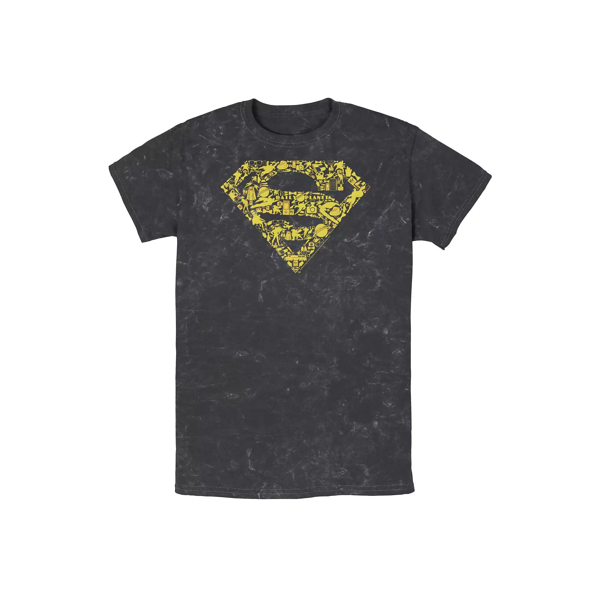 Men's DC Comics Superman Gadgets Chest Logo Tee, Size: XL, Black Product Image