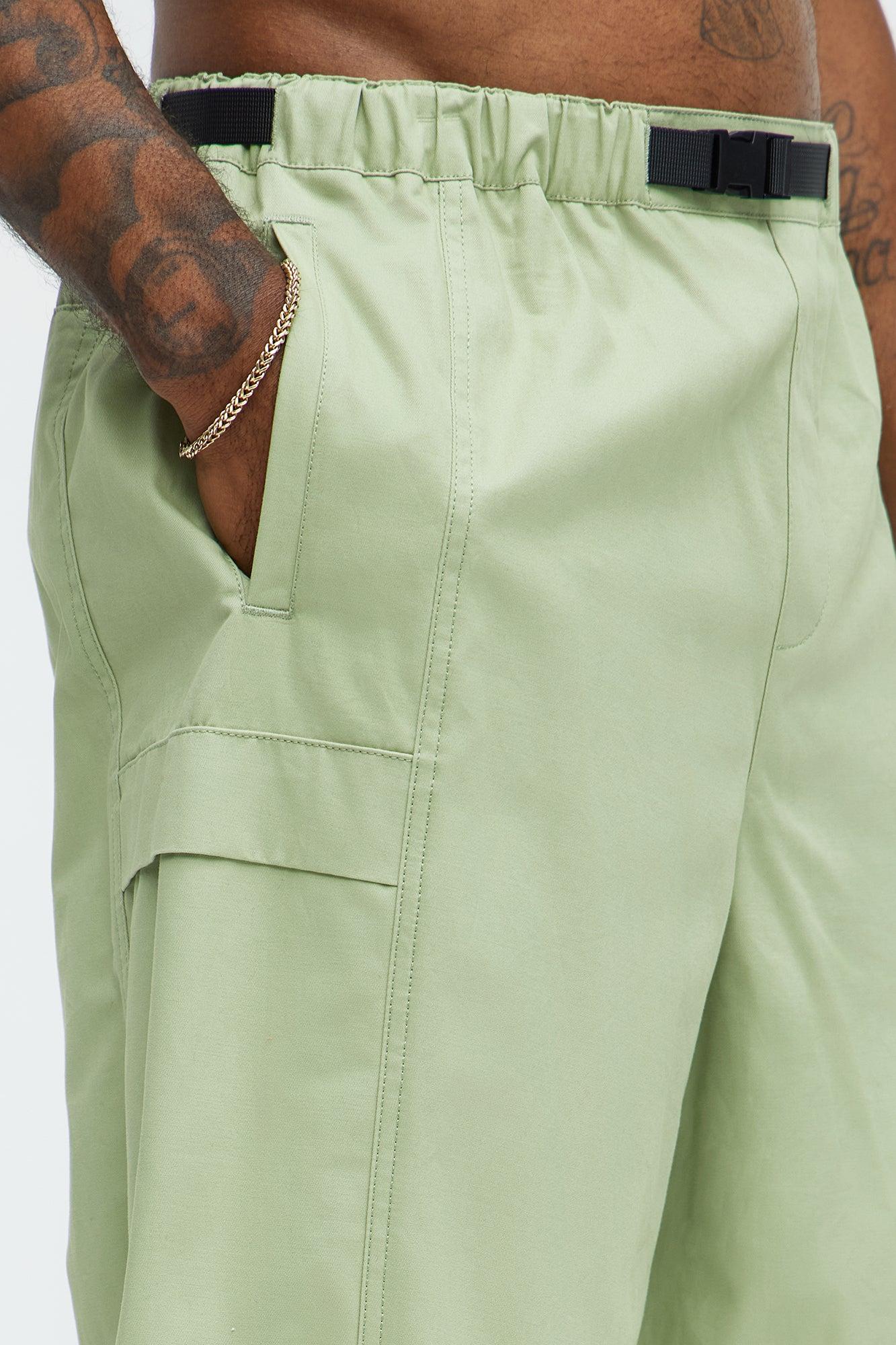 Baggy Chase Utility Cargo Pants - Sage Product Image