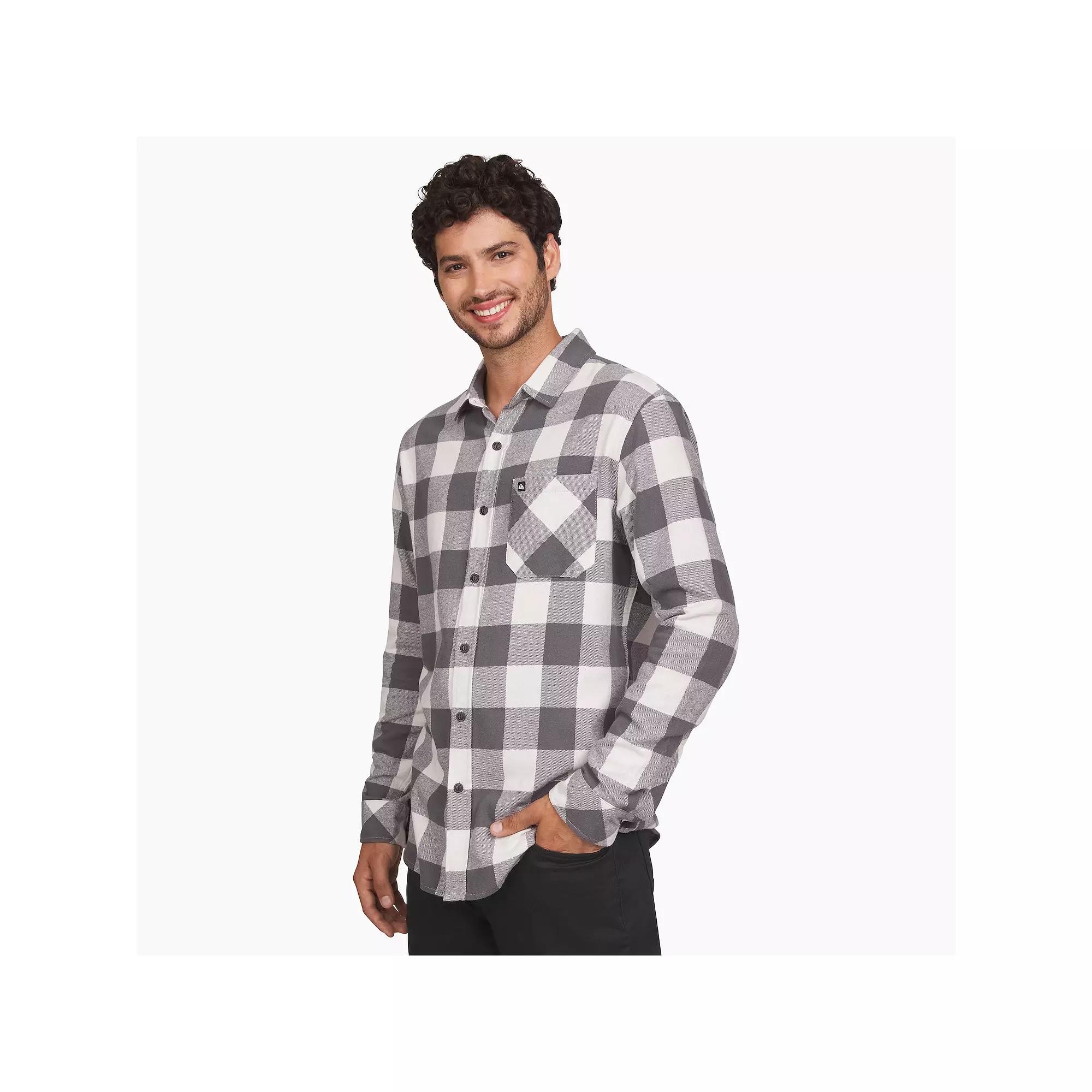 Men's Quiksilver Flannel Button Down Shirt, Size: Medium, Urban Chic Product Image