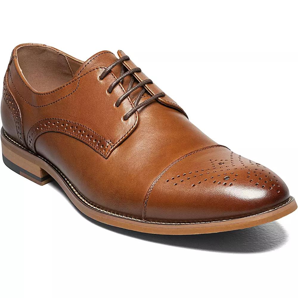 Stacy Adams Darren Men's Leather Oxford Shoes, Size: 12, Red Product Image