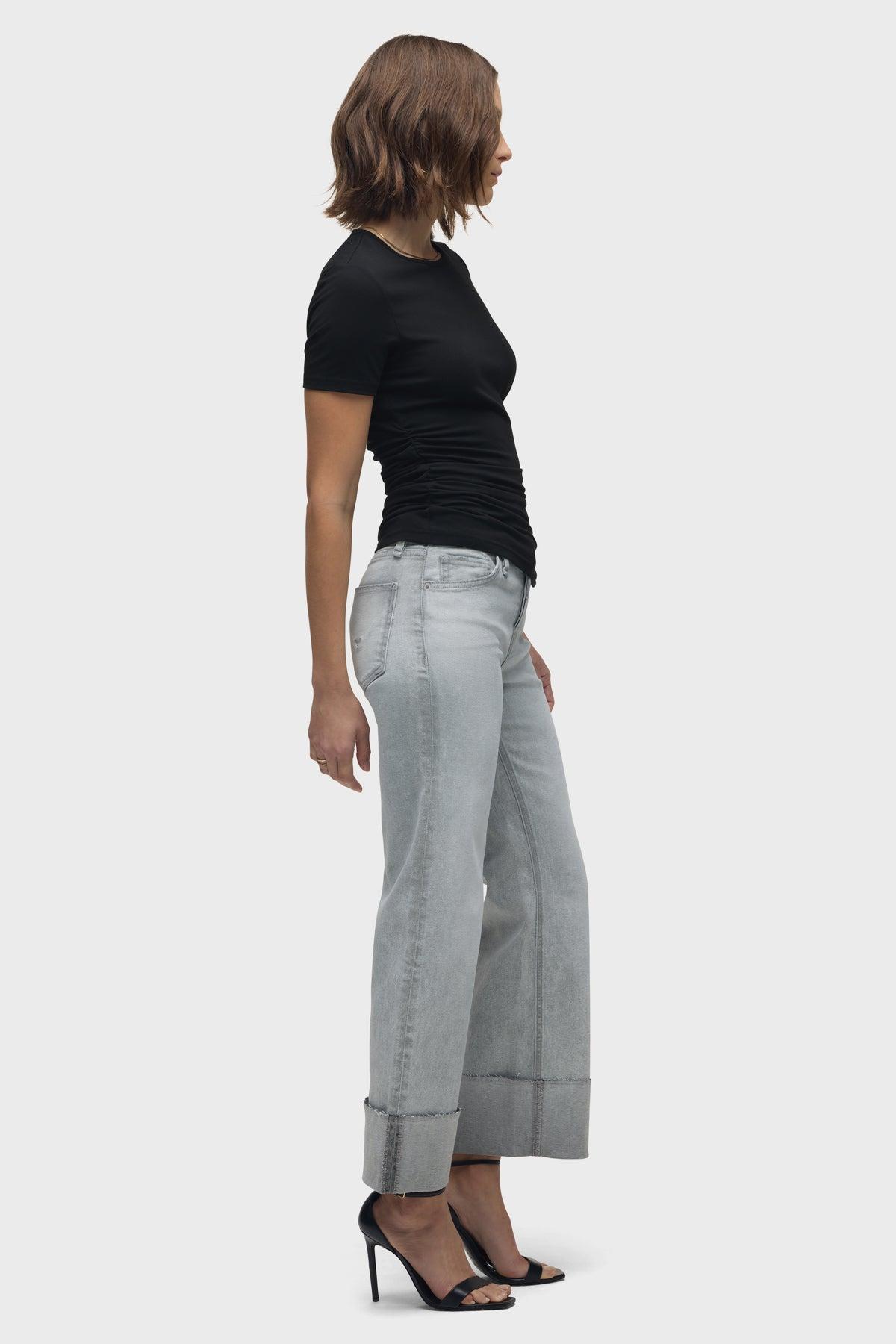 Ruched Crew Neck Top Female Product Image