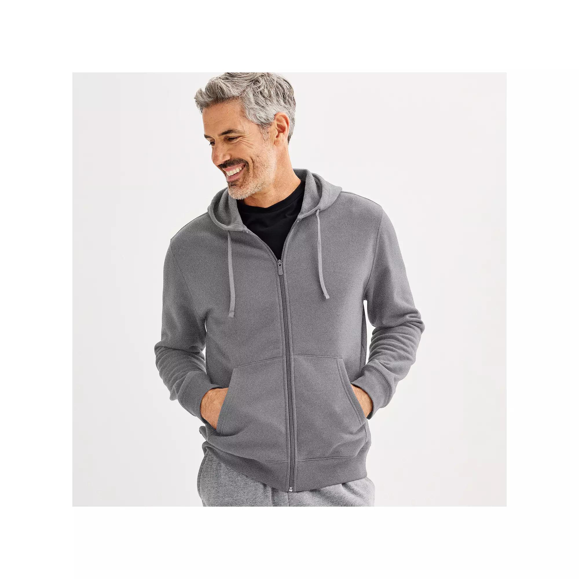 Men's Tek Gear® Ultra Soft Fleece Zip Front Hoodie,  Product Image