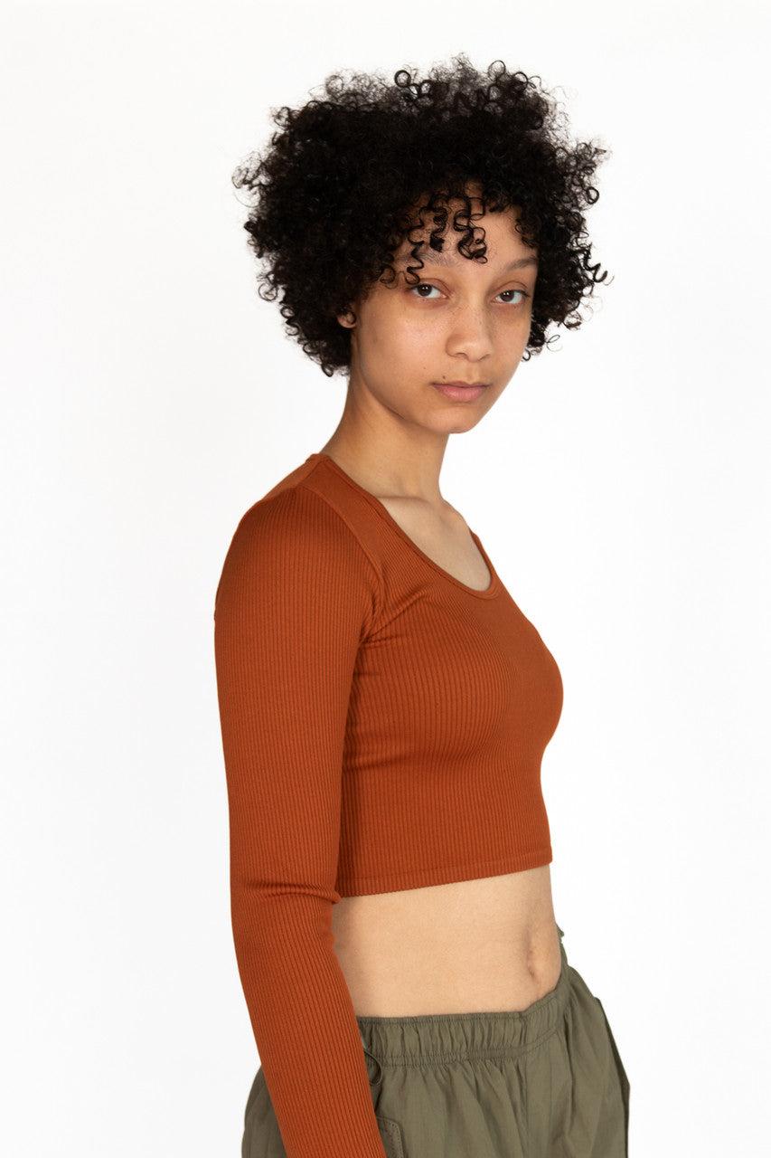 Seamless Long Sleeve Scoop Neck Shirt Product Image