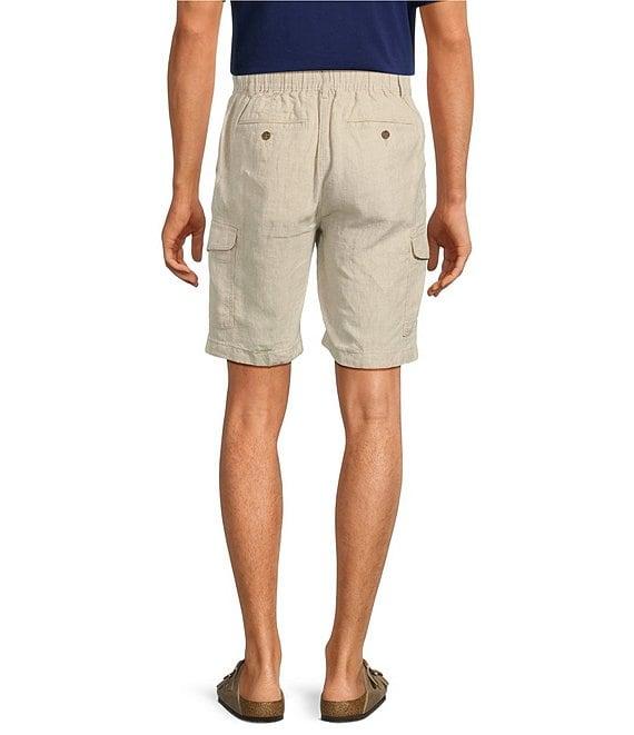 Caribbean Linen 9#double; Inseam Linen Cargo Shorts Product Image