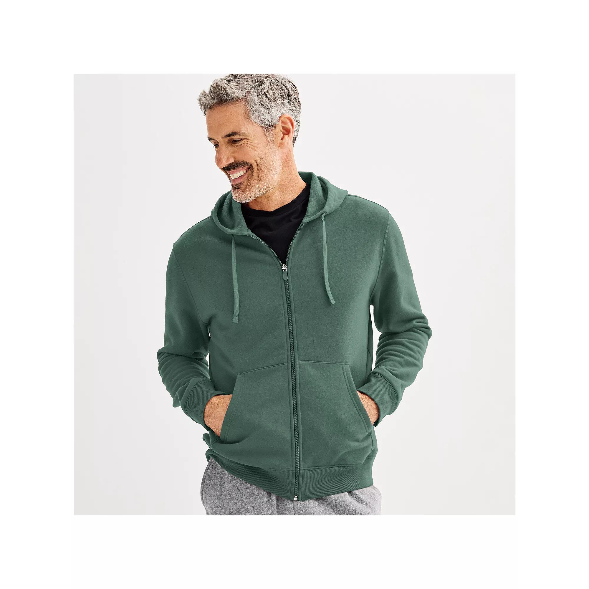 Men's Tek Gear® Ultra Soft Fleece Zip Front Hoodie,  Product Image