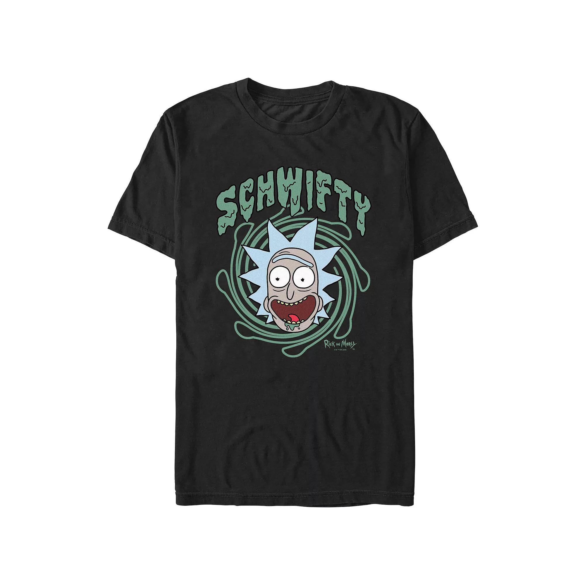 Men's Rick And Morty Crazy Face Schwifty Graphic Tee,  Product Image