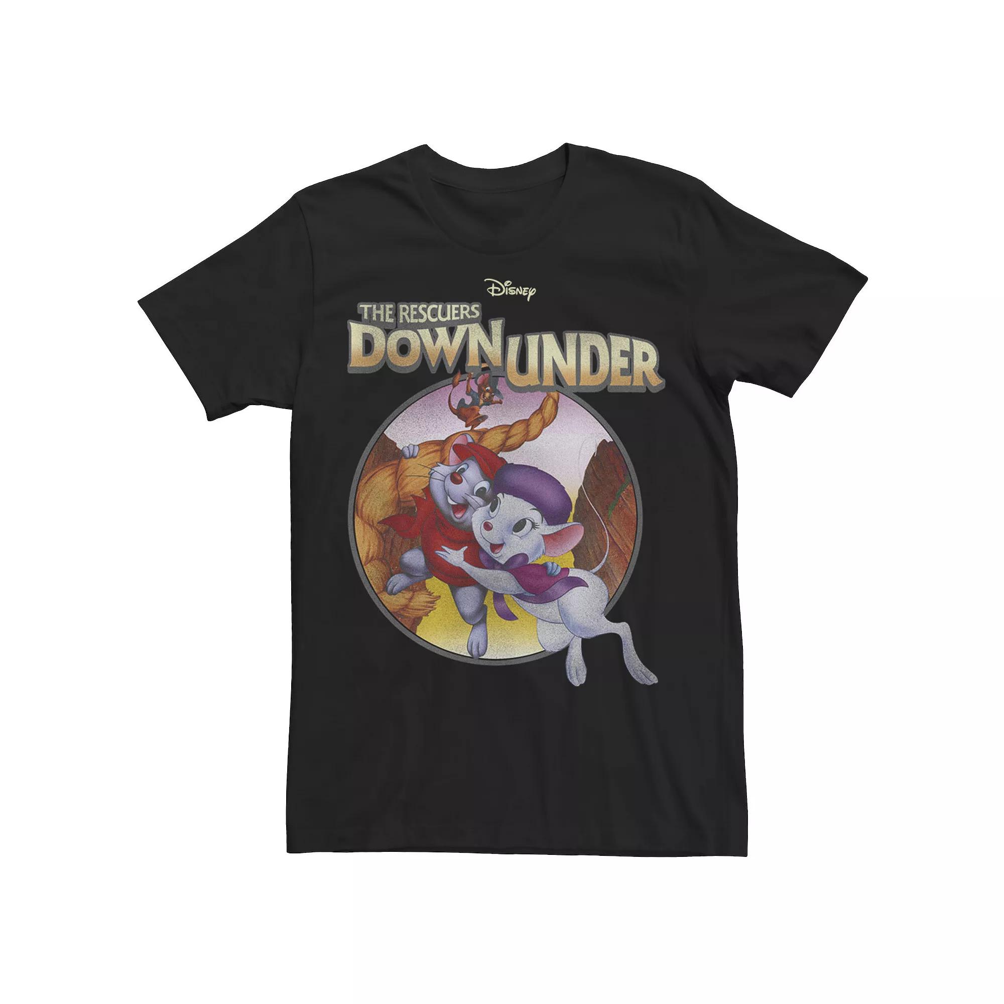 Men's Rescuers Down Under Poster Tee,  Product Image