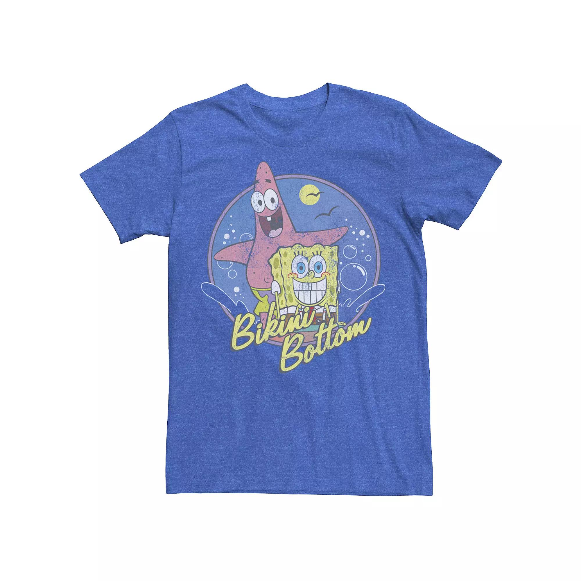 Men's SpongeBob SquarePants And Patrick Bikini Bottom Portrait Tee,  Product Image