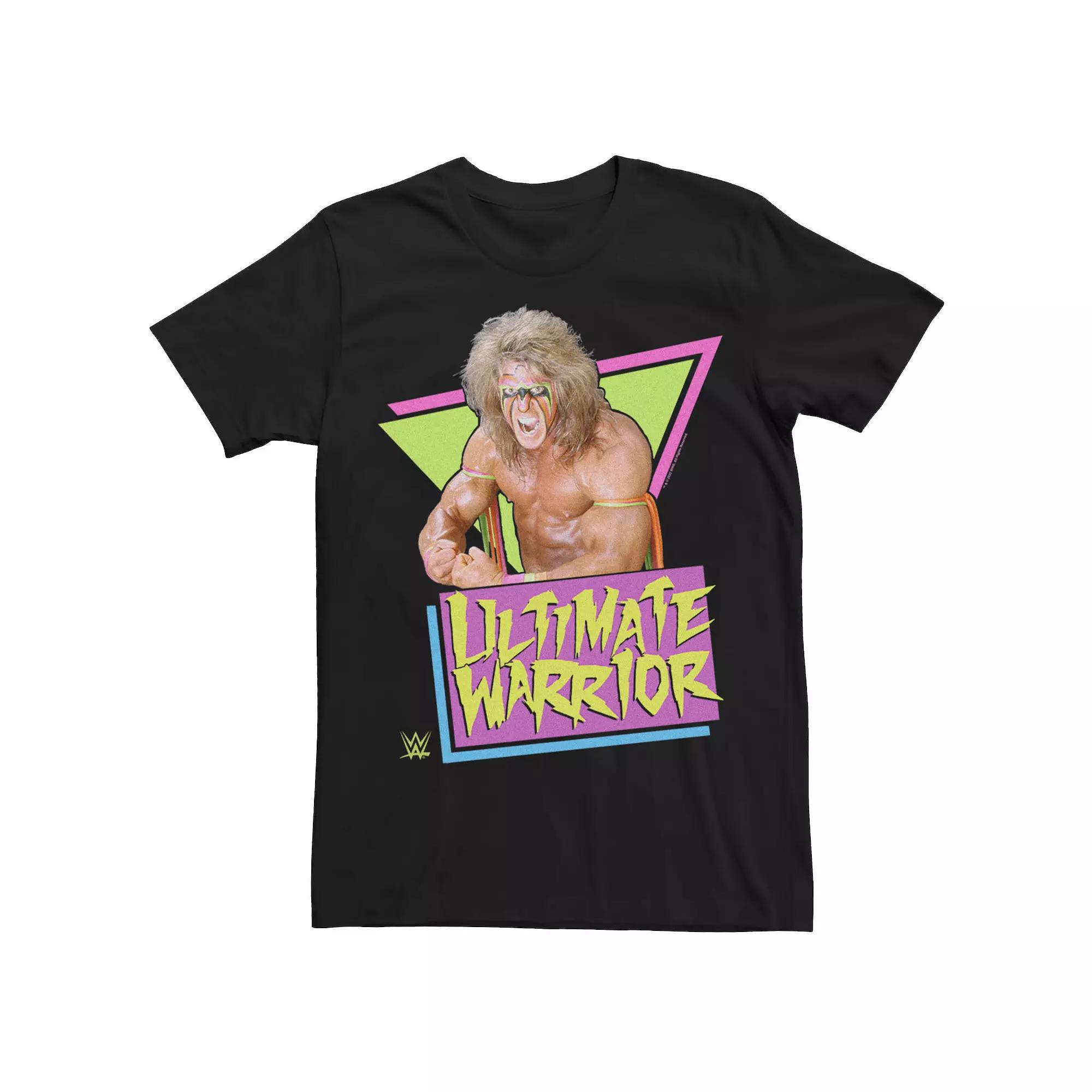Men's WWE Ultimate Warrior Retro Triangles Poster Tee,  Product Image