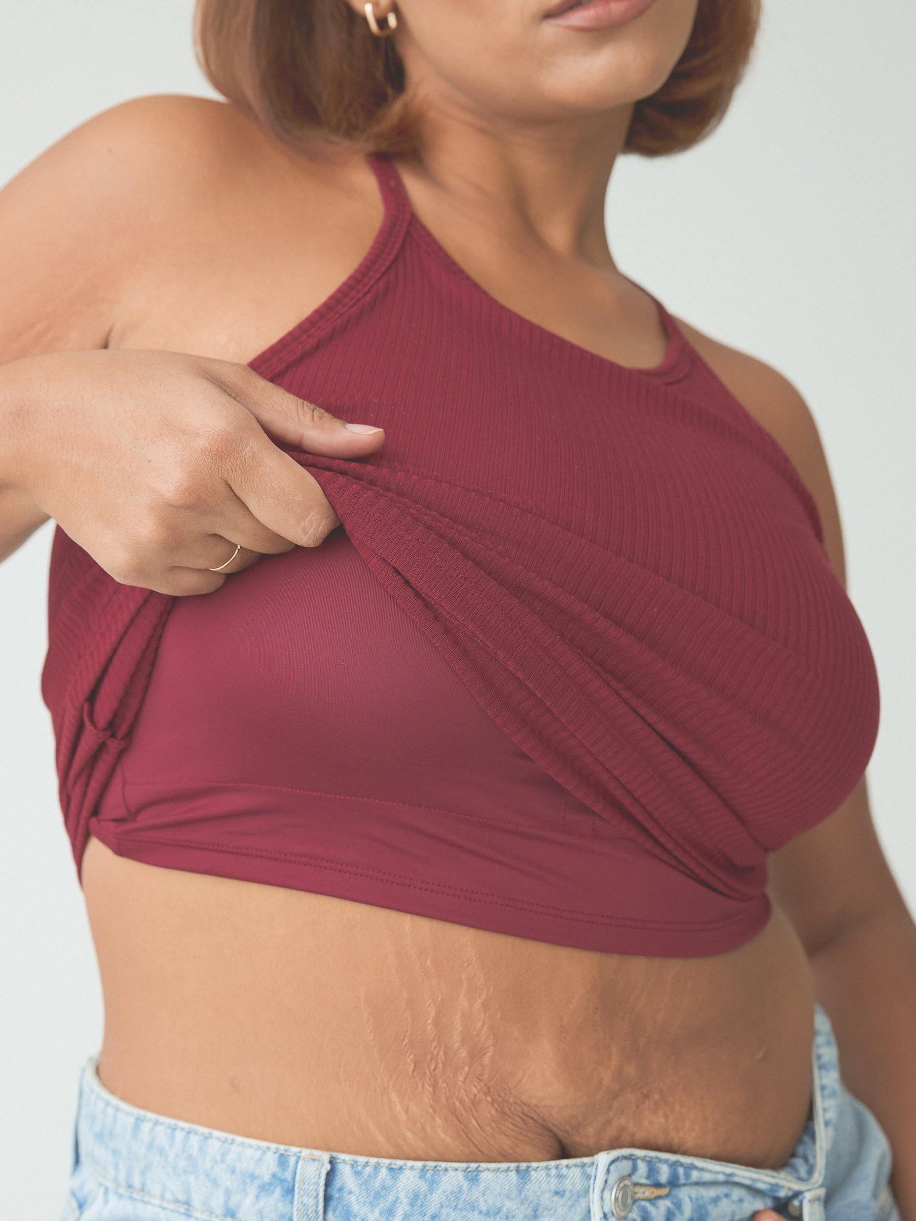 Ribbed High Neck Brami Product Image