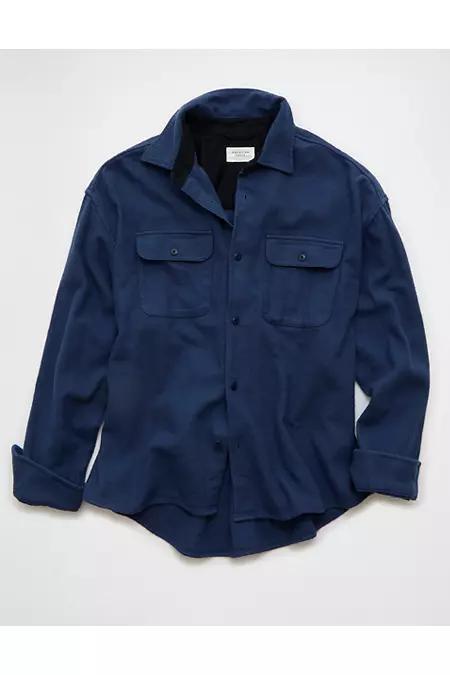 AE Boxy Flannel Shirt Product Image