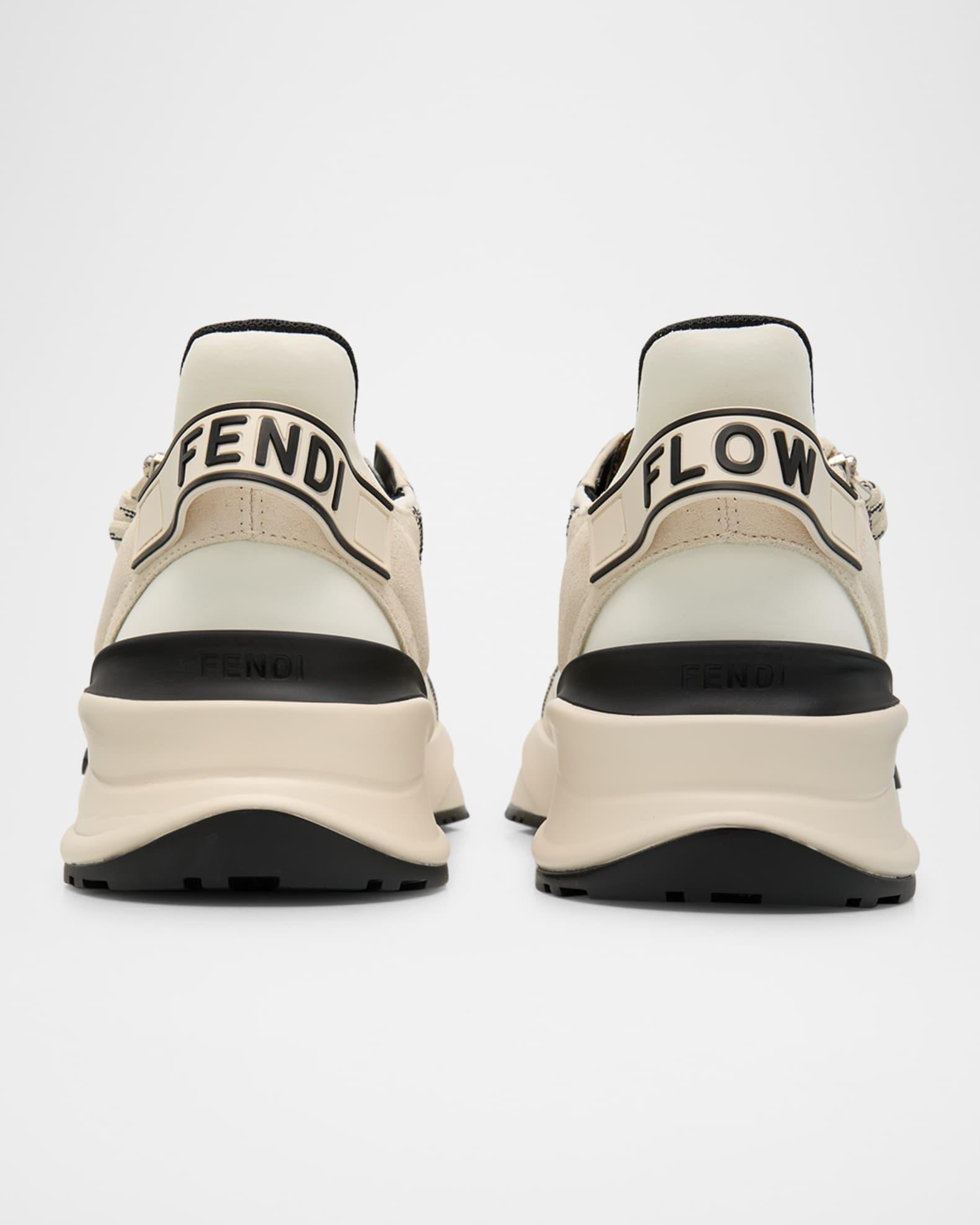 Men's Flow Mixed Media Low-Top Sneakers Product Image