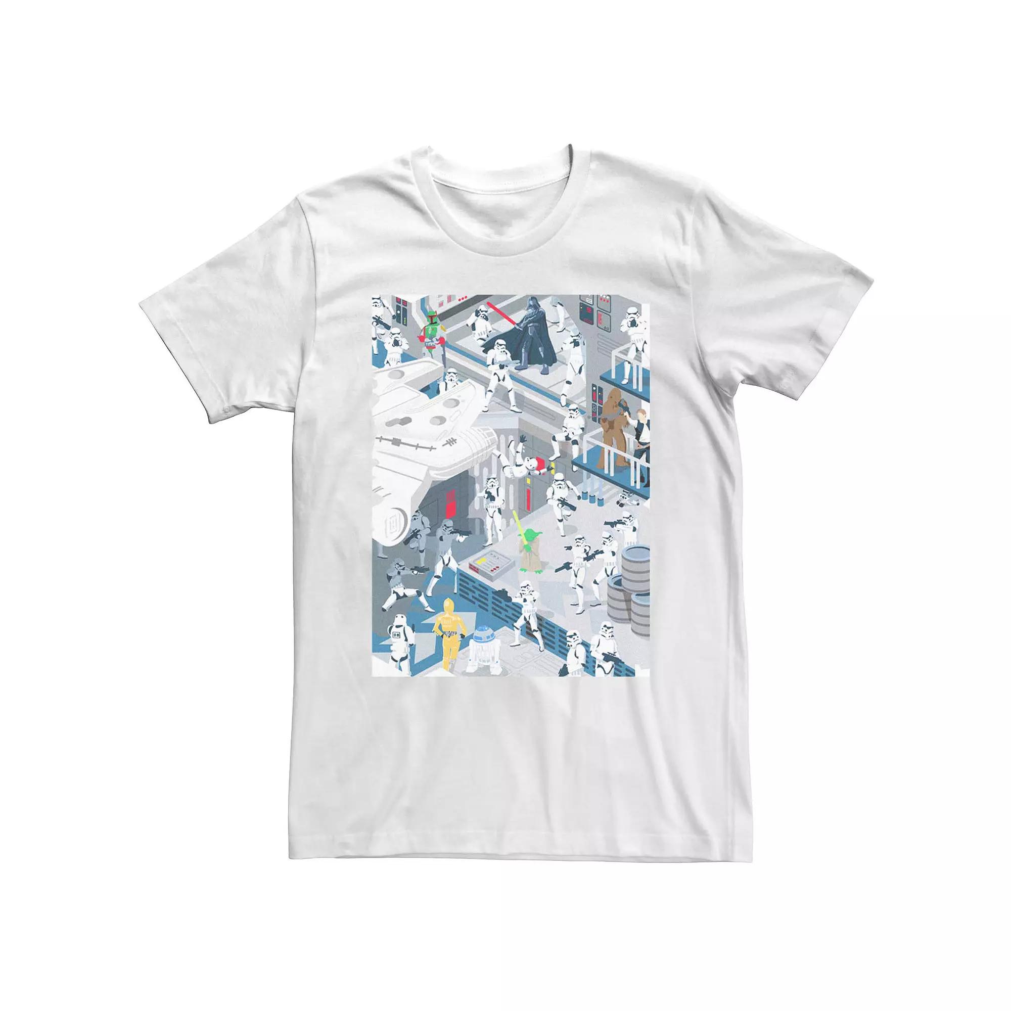 Men's Star Wars Seek And Find Poster Tee,  Product Image