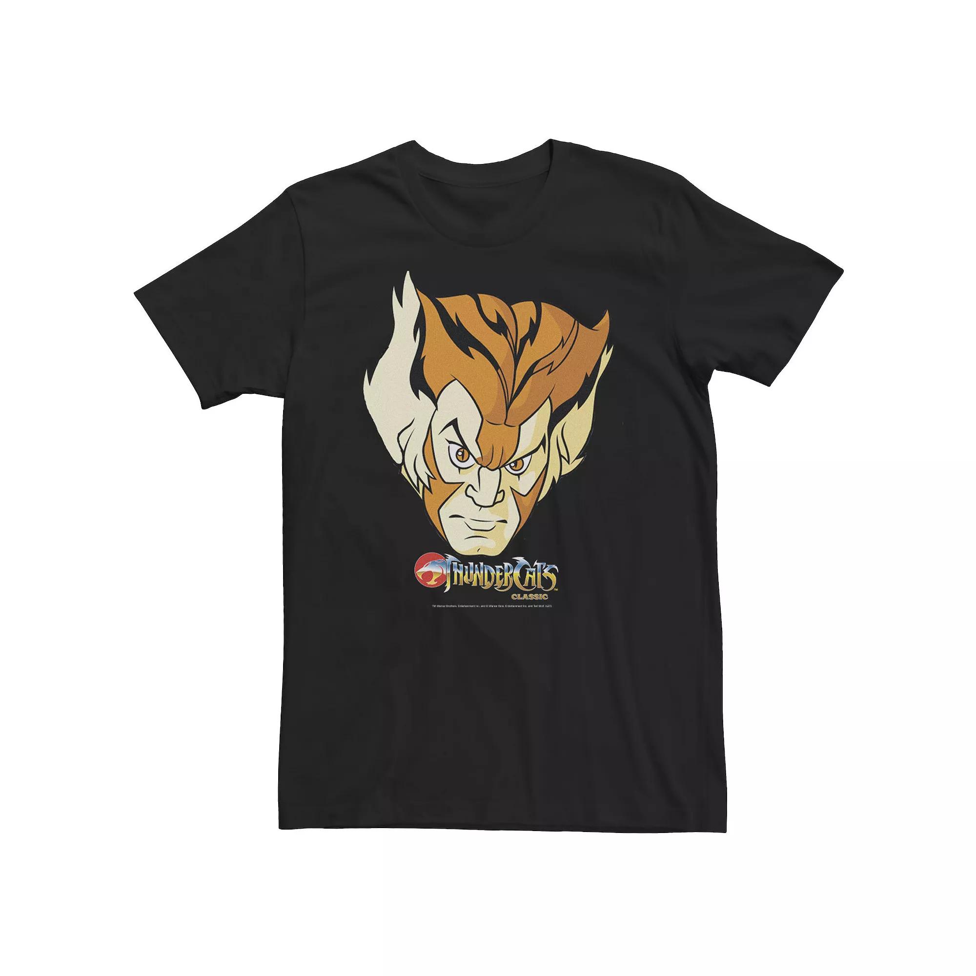 Big & Tall ThunderCats Tygra Big Face Tee, Men's, Size: 3XL Tall, Black Product Image