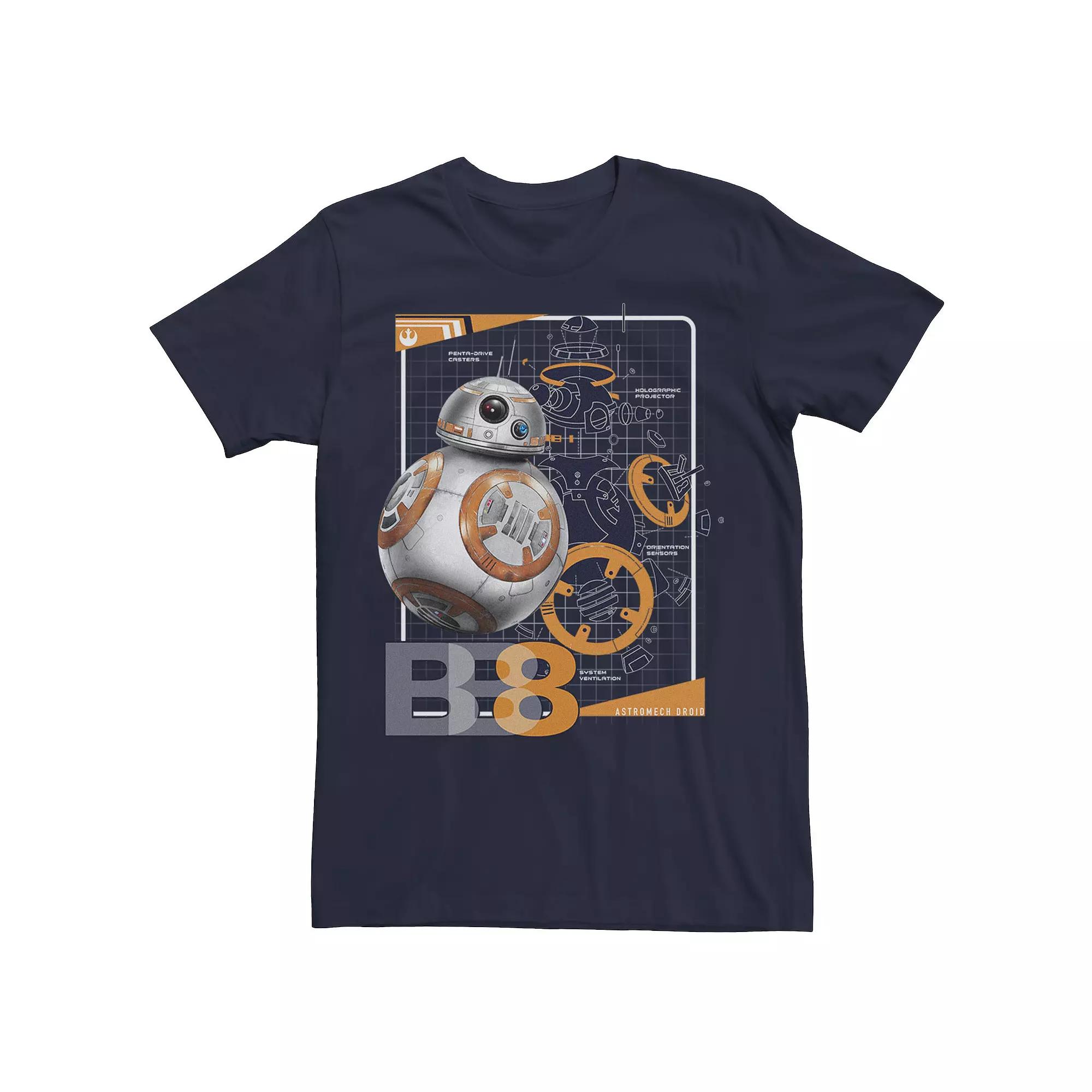 Men's Star Wars BB-8 Astromech Schematic Graphic Tee,  Product Image
