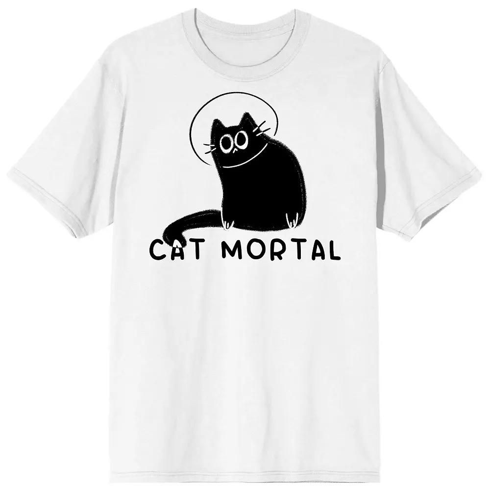 Men's Derpy Kitty Black Cat Mortal Tee,  Product Image
