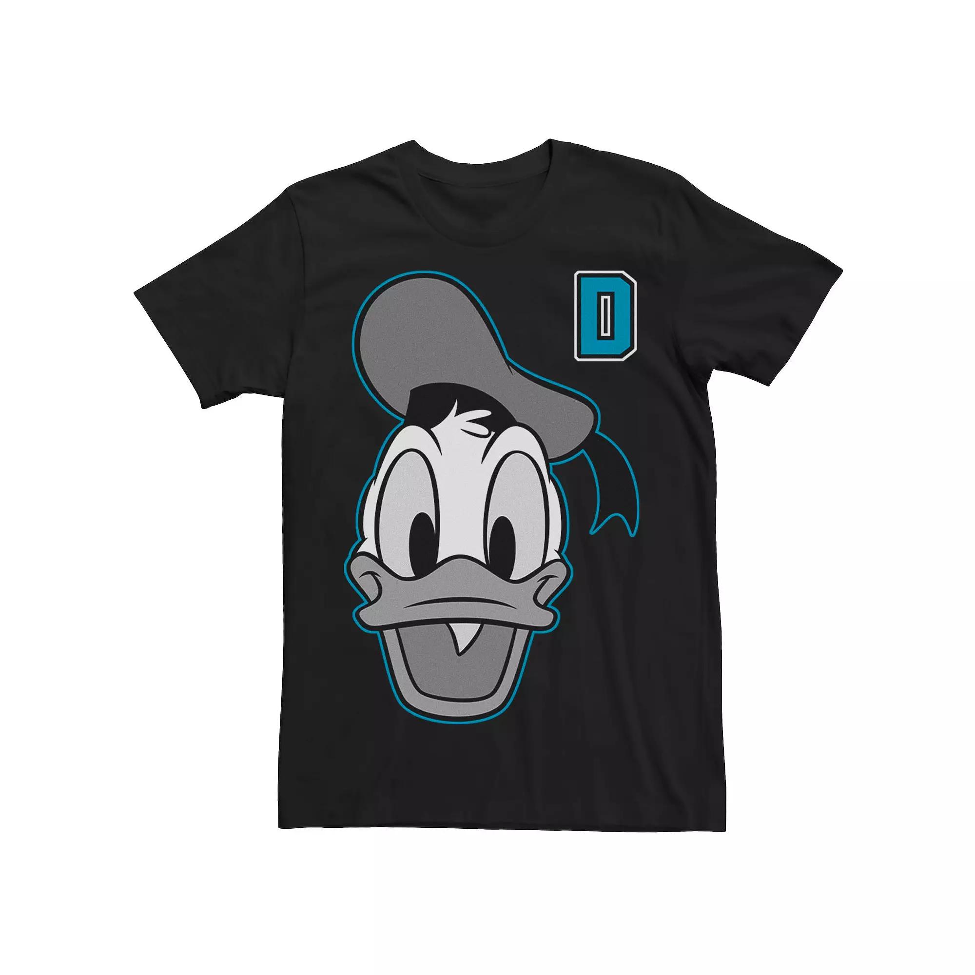 Disney's Donald Duck Men's Varsity Letter Face Tee,  Product Image