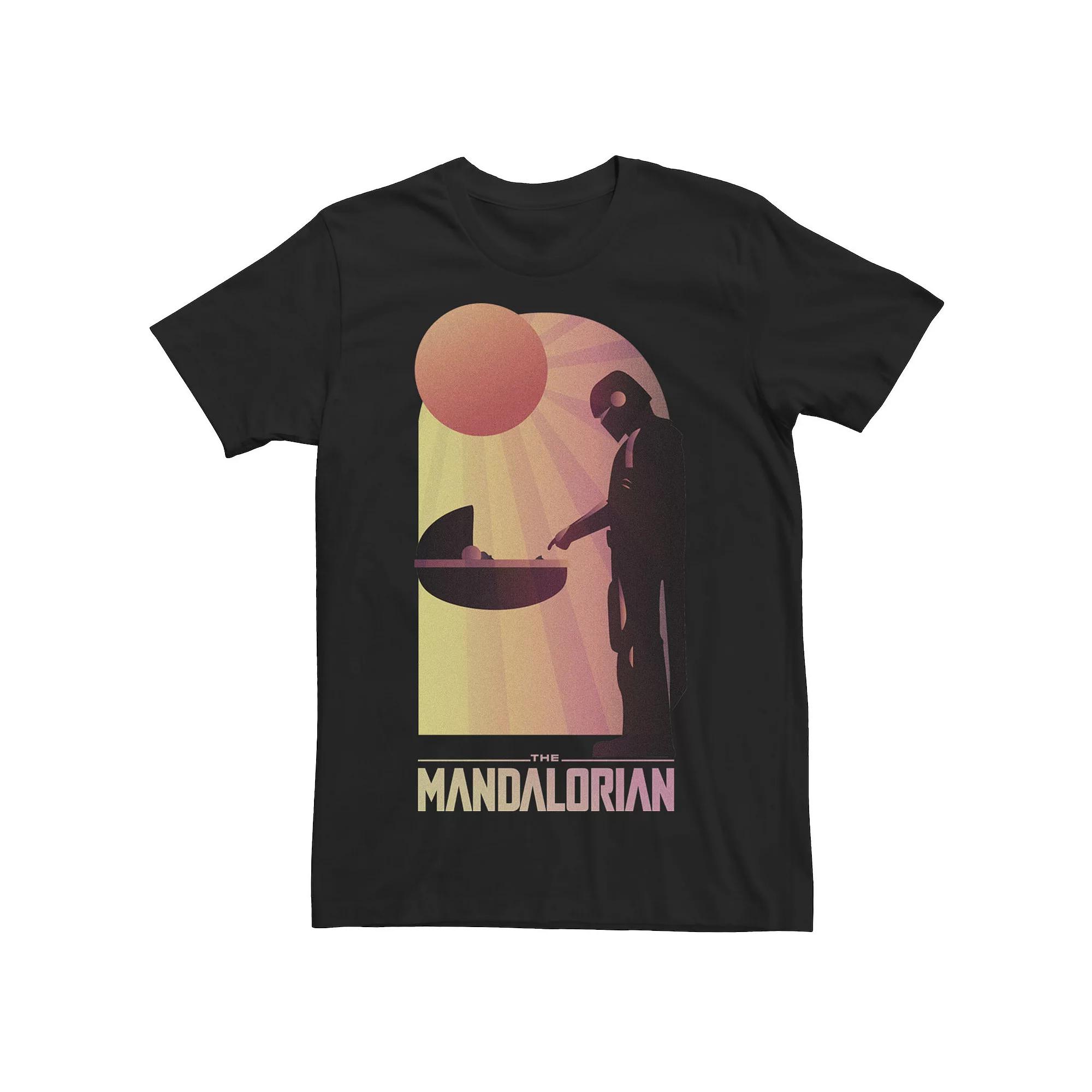 Men's Star Wars The Mandalorian The Child Sunset Meeting Tee,  Product Image