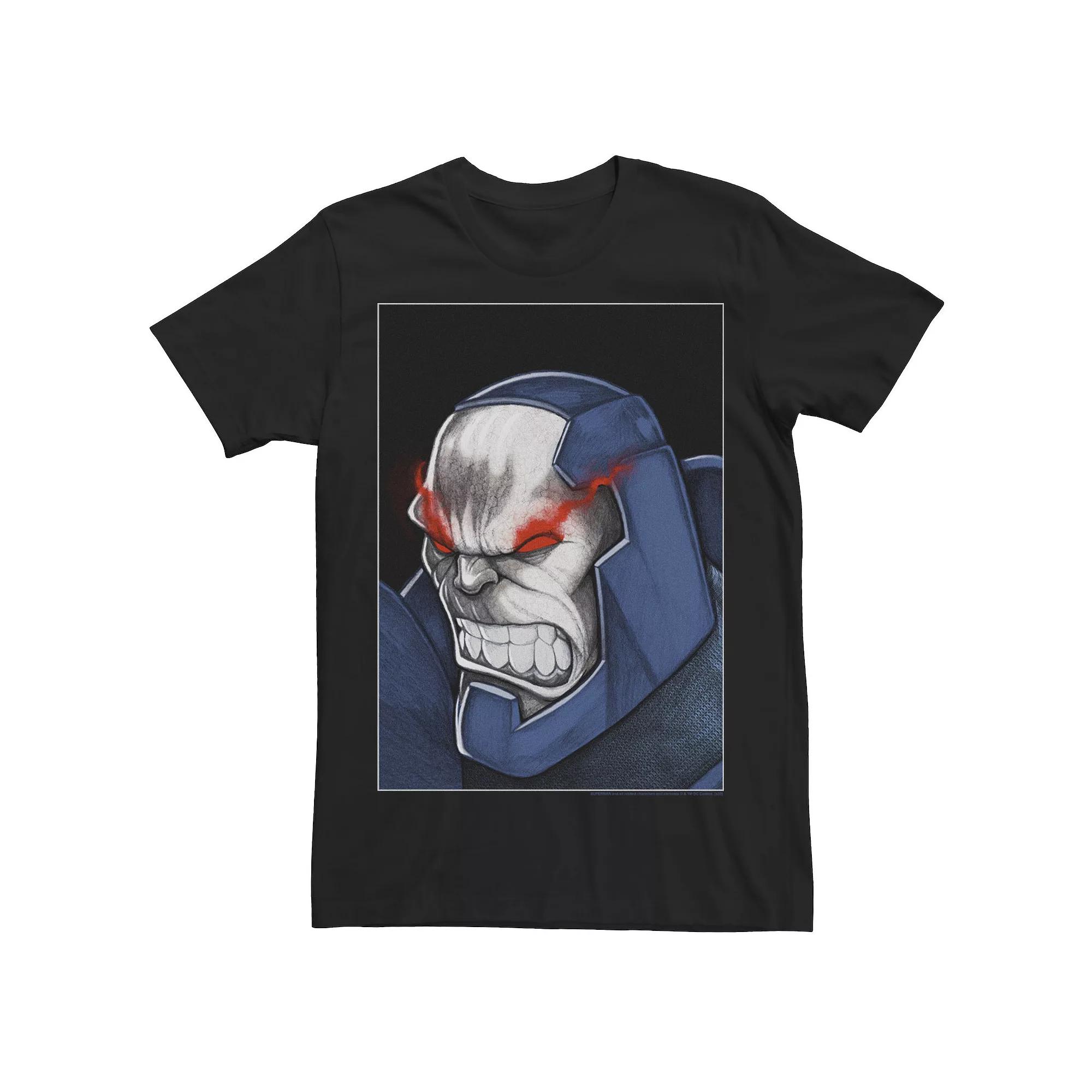Men's DC Comics Fanart Superman Darkseid Portrait Tee, Size: XXL, Black Product Image