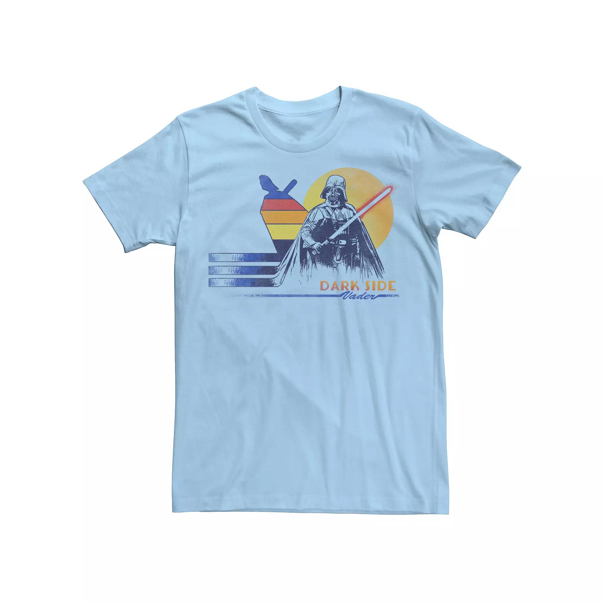 Men's Star Wars Darth Vader Vintage Dark Side Of Sun Beach Tee,  Product Image