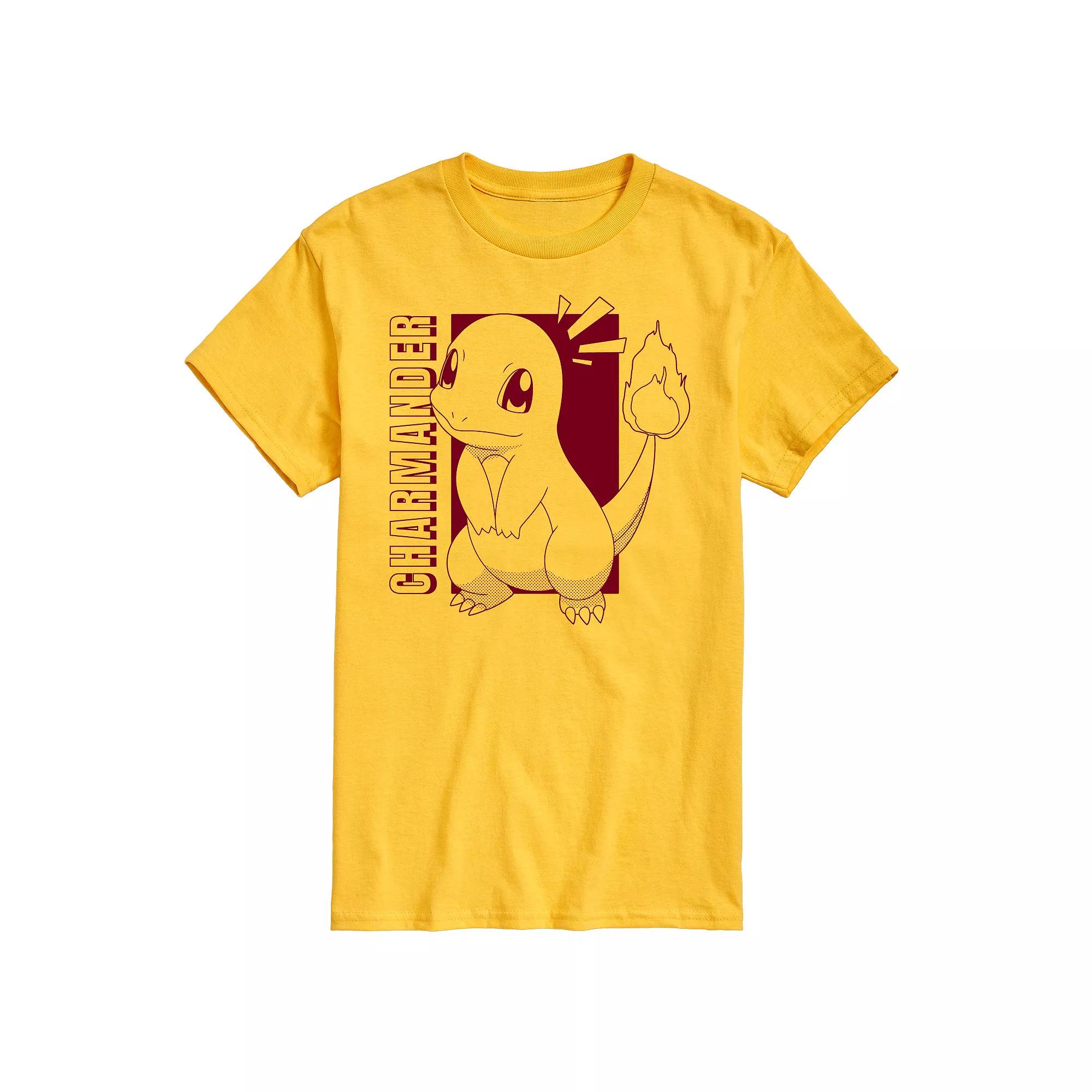 Men's Pokemon Charmander Colorblock Graphic Tee,  Product Image